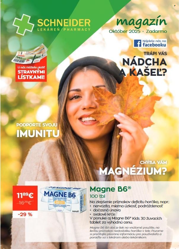 SCHNEIDER LEKÁREŇ leták - Od stredy 1.10.2025 (2025-10-01 - 2025-10-31) | 1