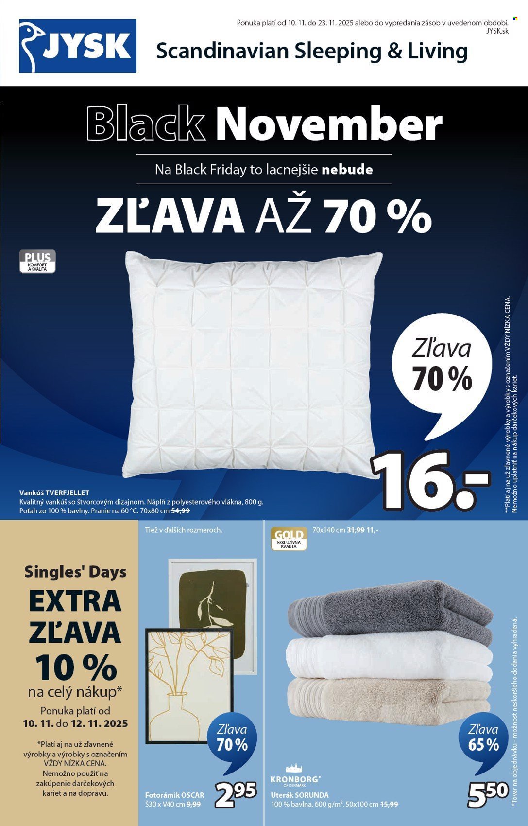 JYSK leták - Od pondelka 10.11.2025 (2025-11-10 - 2025-11-23) | 2