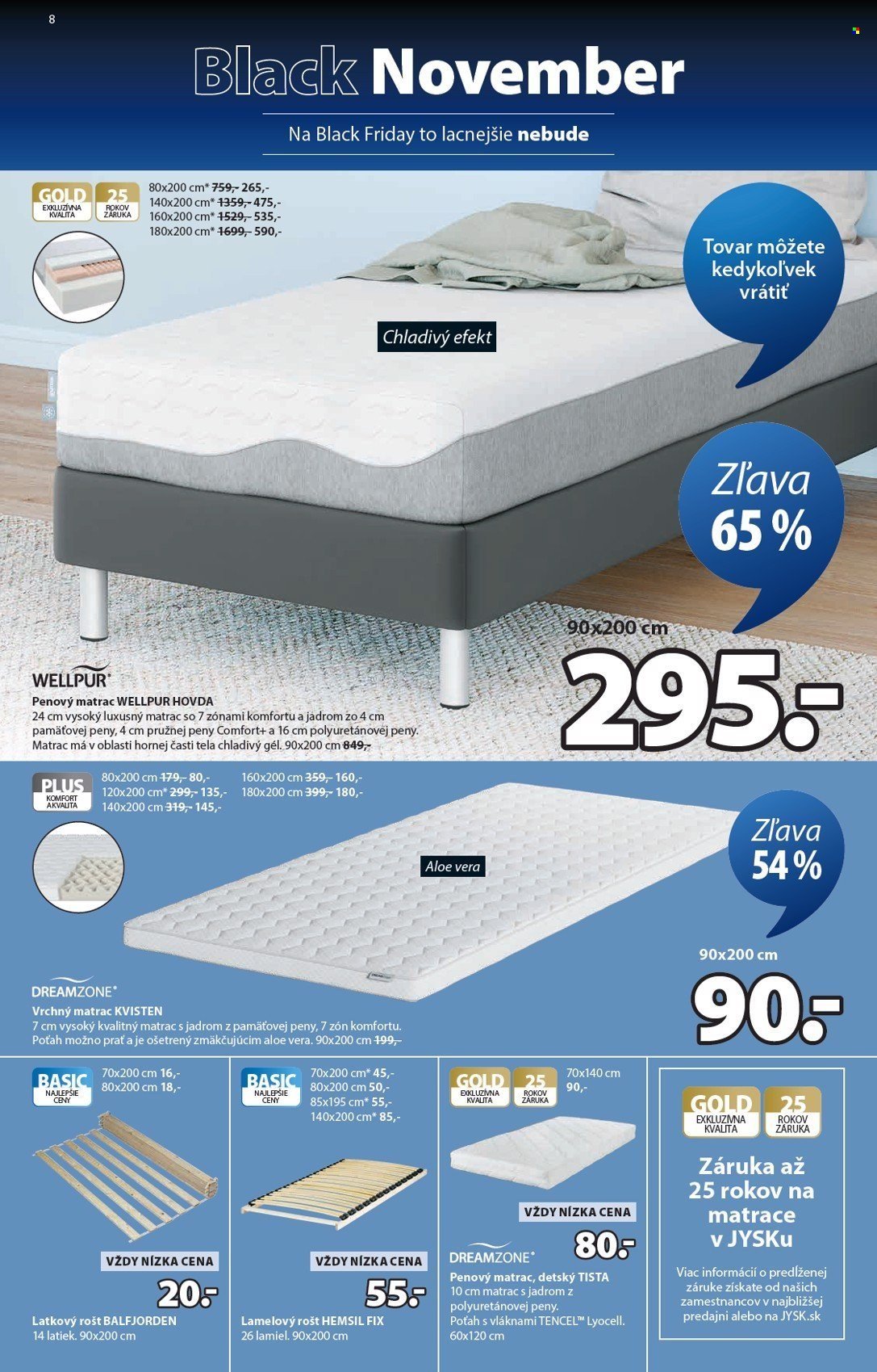 JYSK leták - Od pondelka 10.11.2025 (2025-11-10 - 2025-11-23) | 9