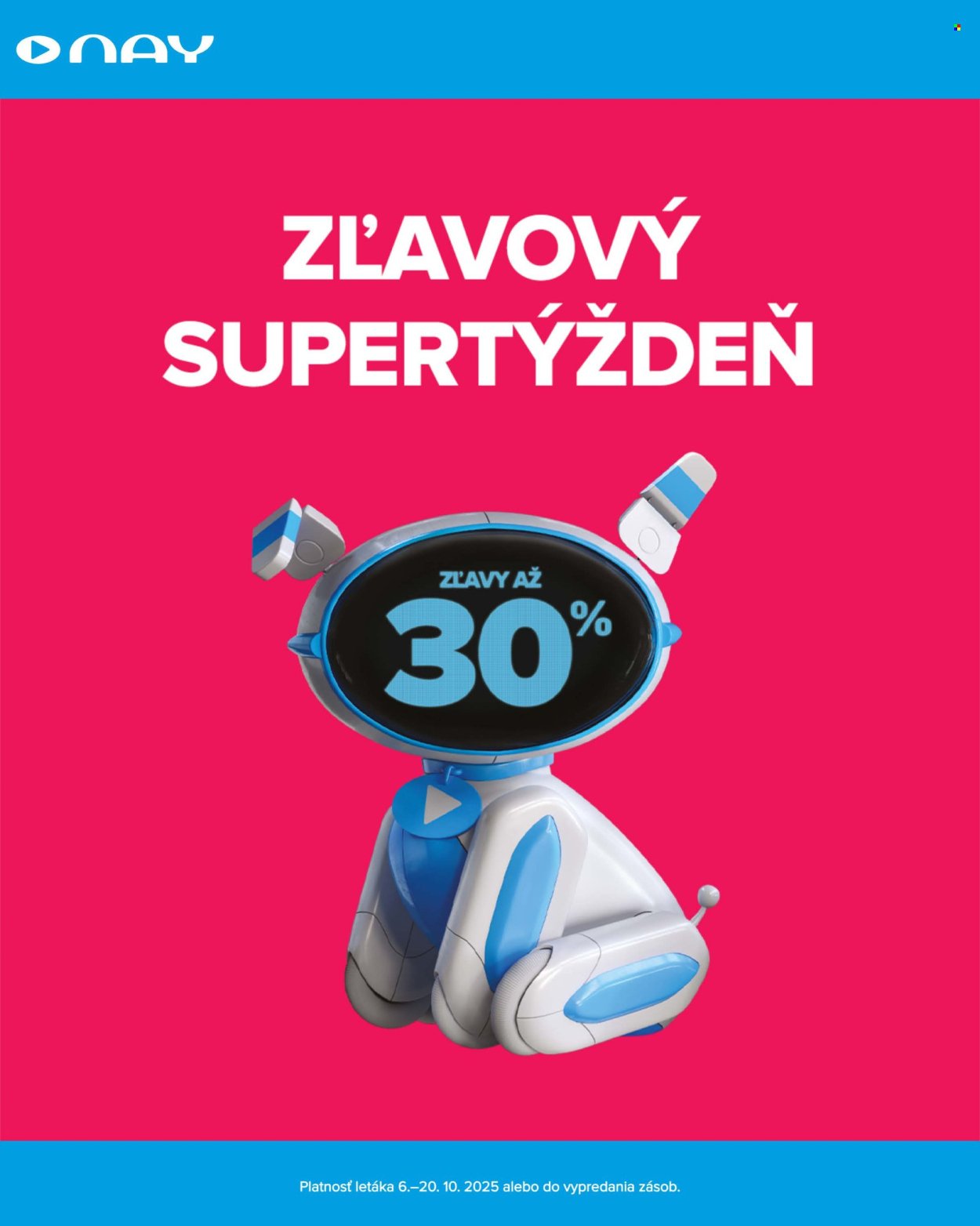 NAY ELEKTRODOM leták - Od pondelka 6.10.2025 (2025-10-06 - 2025-10-20) | 1