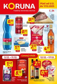 POTRAVINY KORUNA leták - Od piatka 5.12.2025 (2025-12-05 - 2025-12-17)