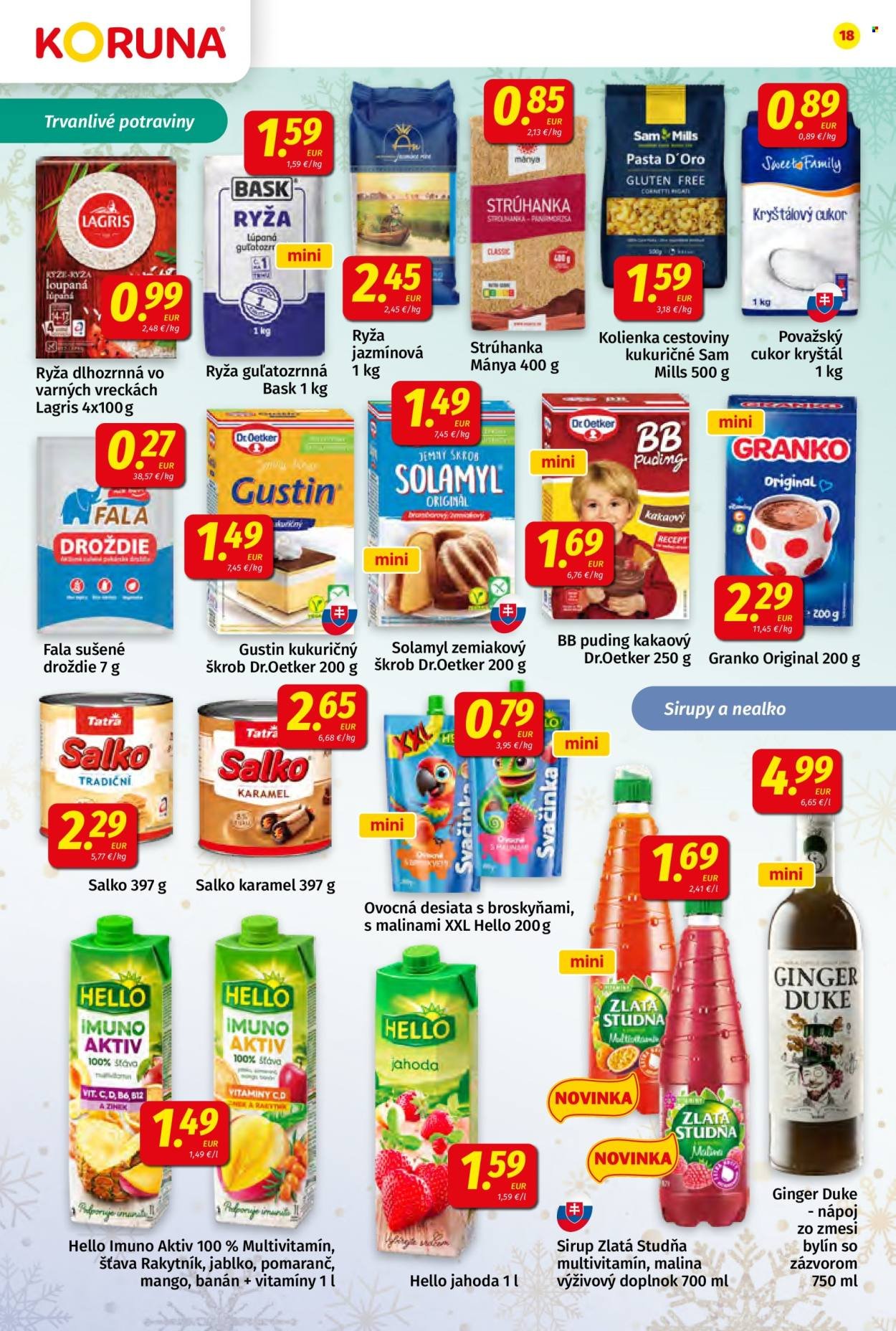 POTRAVINY KORUNA leták - Od piatka 19.12.2025 (2025-12-19 - 2025-12-31) | 18