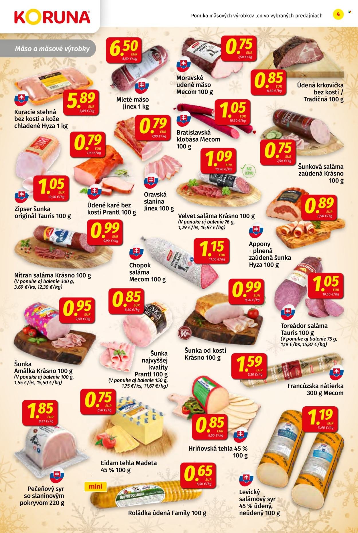 POTRAVINY KORUNA leták - Od piatka 19.12.2025 (2025-12-19 - 2025-12-31) | 4
