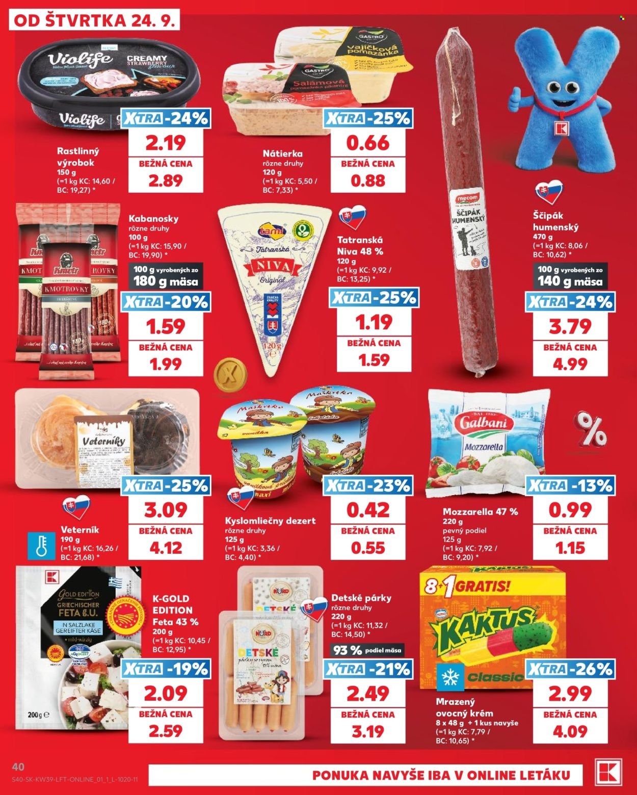 KAUFLAND leták - Od štvrtka 24.9.2026