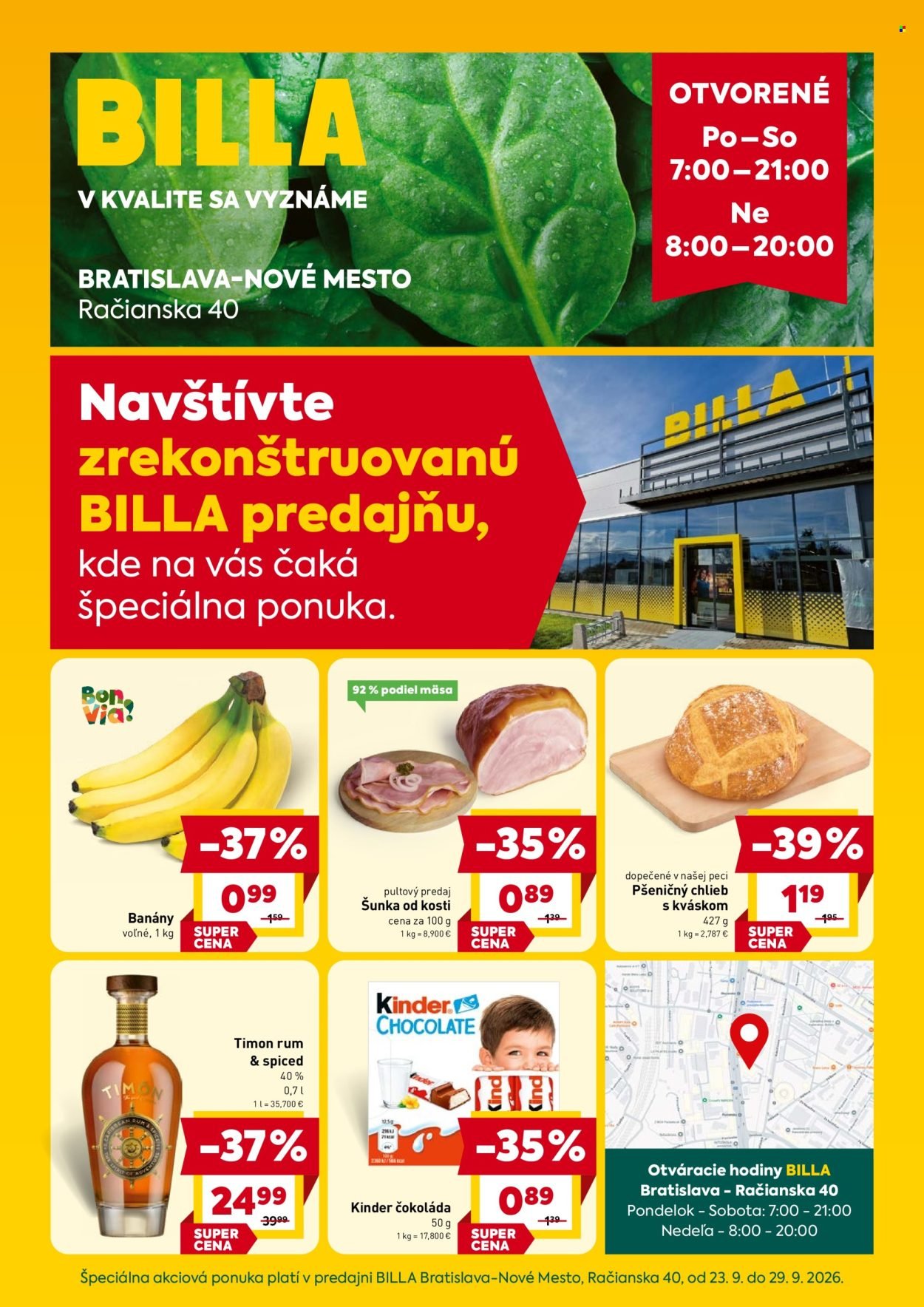 BILLA leták - BILLA Bratislava, Račianska