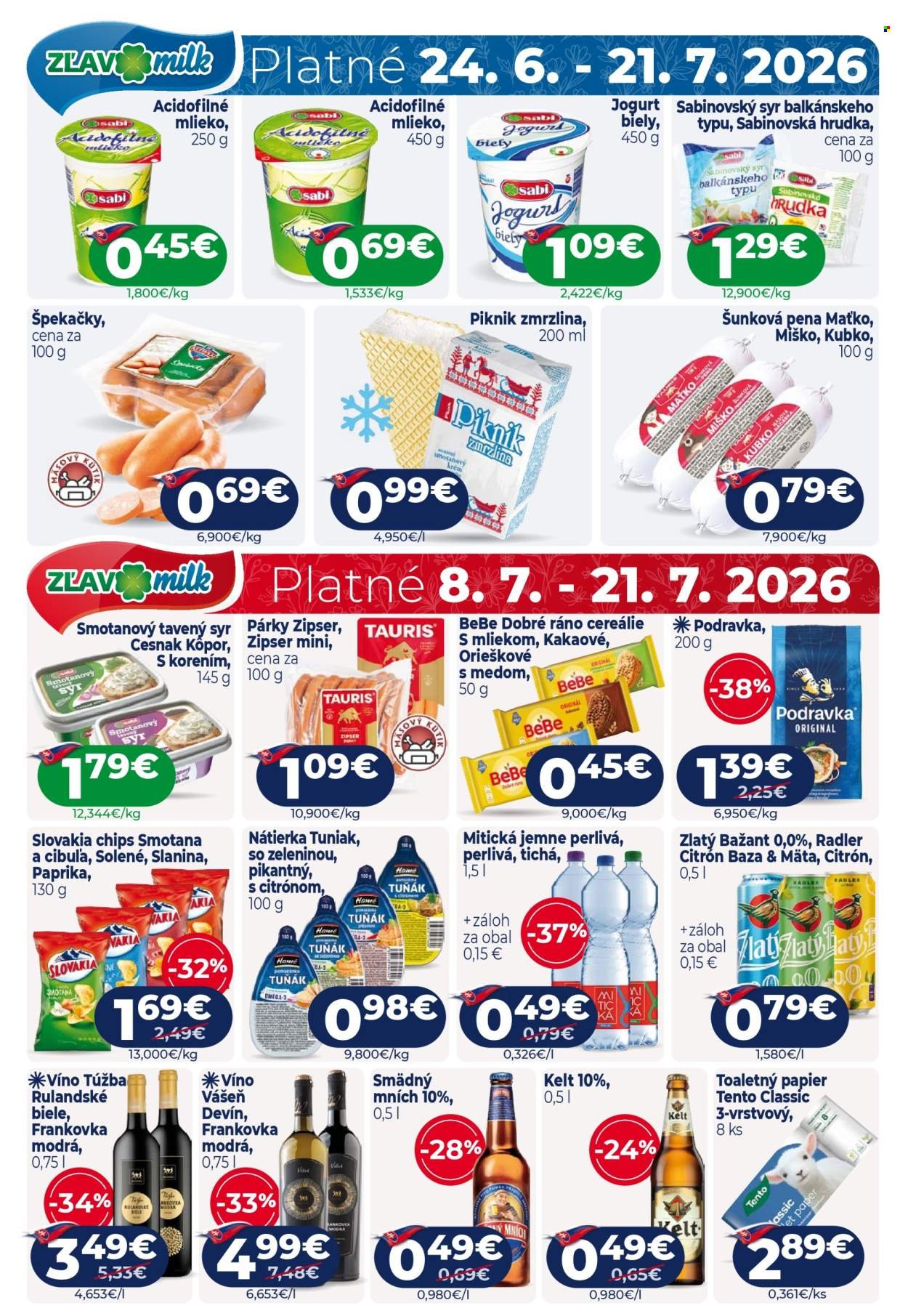 MILK AGRO leták - Od stredy 8.7.2026