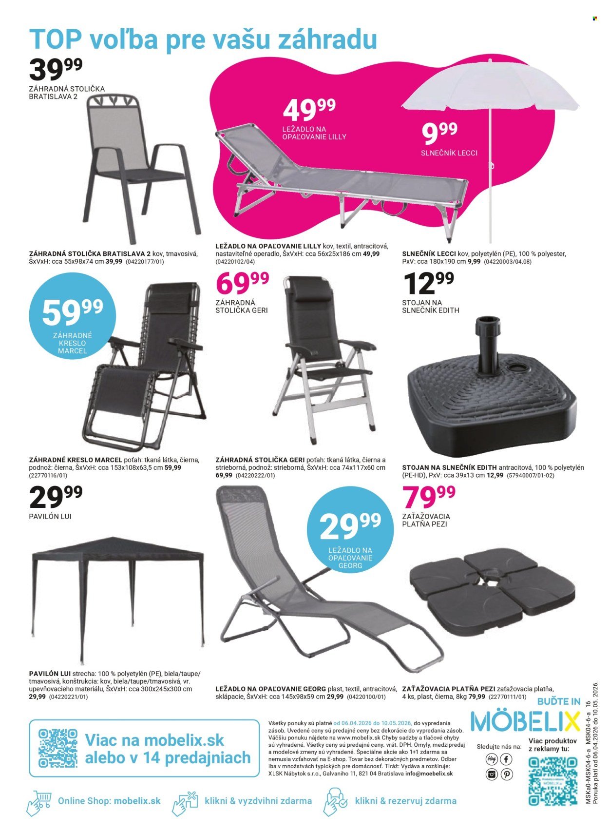 MÖBELIX leták - Aktuálny leták (2026-04-06 - 2026-05-10) | 16