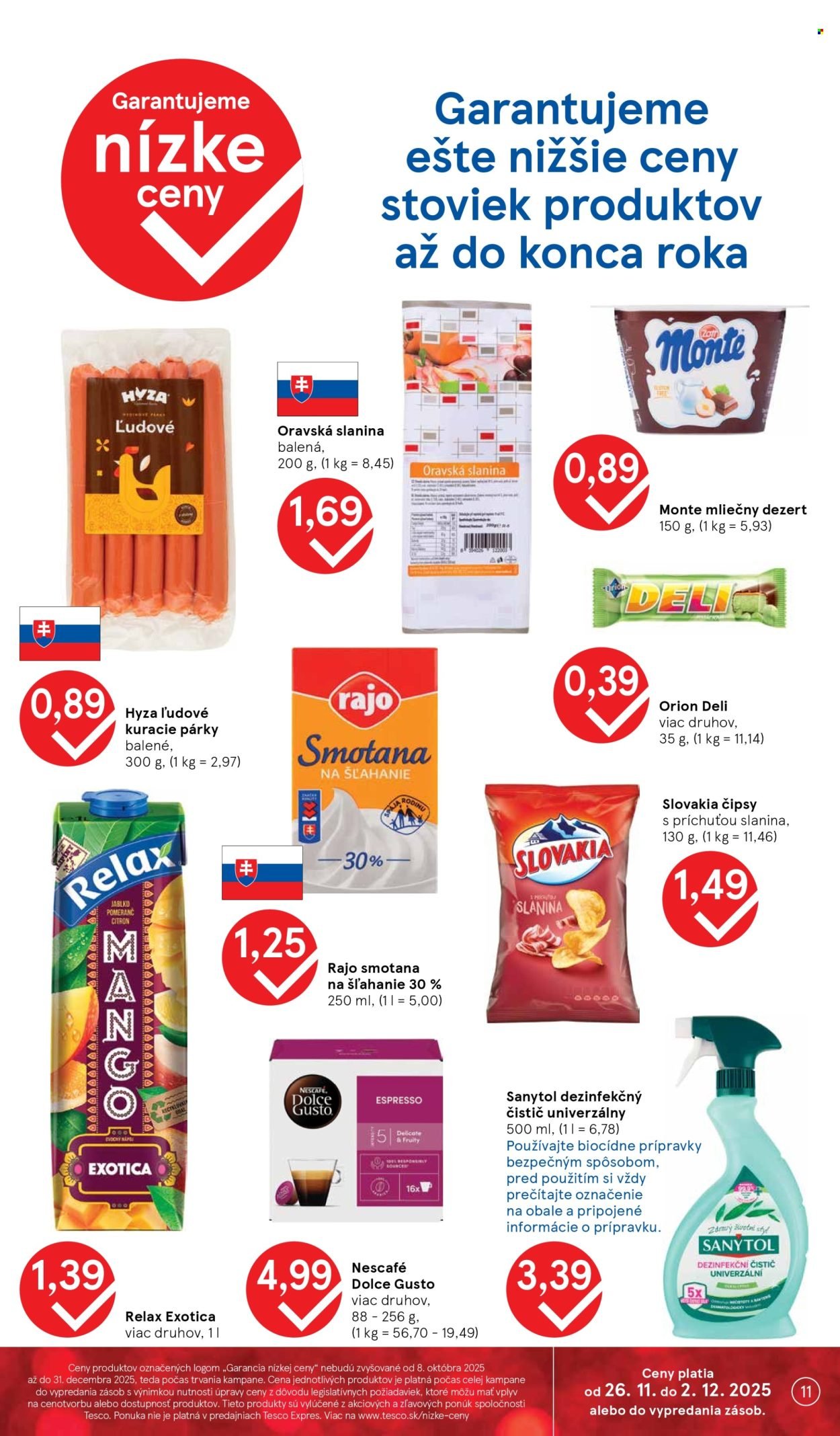 TESCO leták - Od stredy 26.11.2025 (2025-11-26 - 2025-12-02) | 11