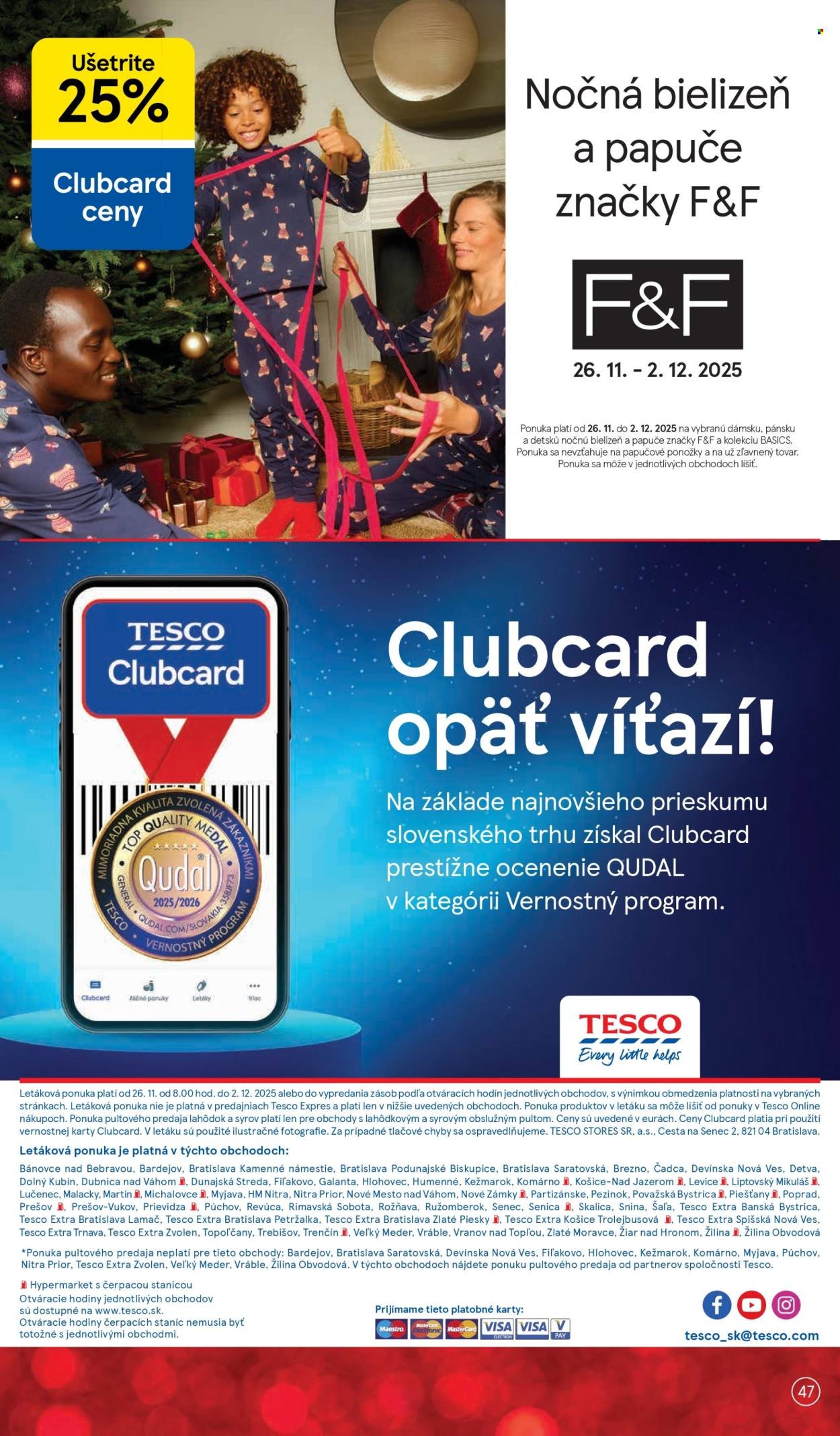 TESCO leták - Od stredy 26.11.2025 (2025-11-26 - 2025-12-02) | 47