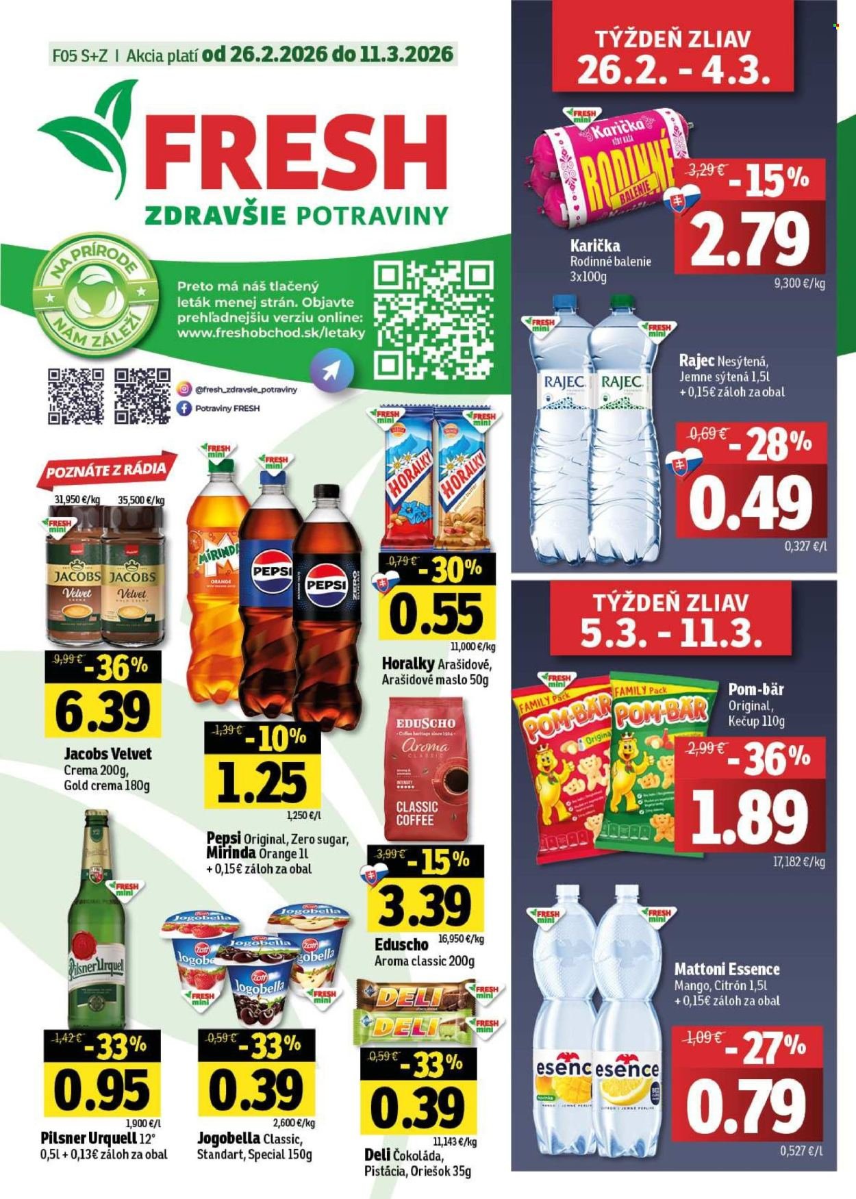 FRESH leták - Stredné a západné Slovensko (2026-02-26 - 2026-03-11) | 1