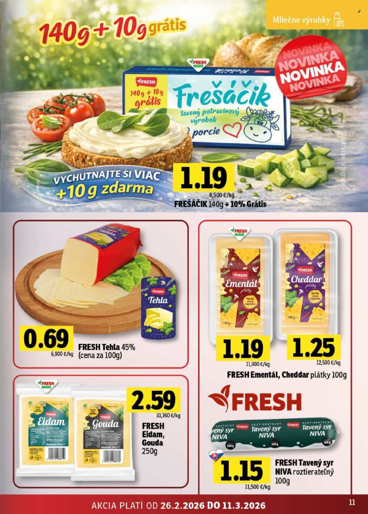 FRESH leták - Stredné a západné Slovensko (2026-02-26 - 2026-03-11) | 11