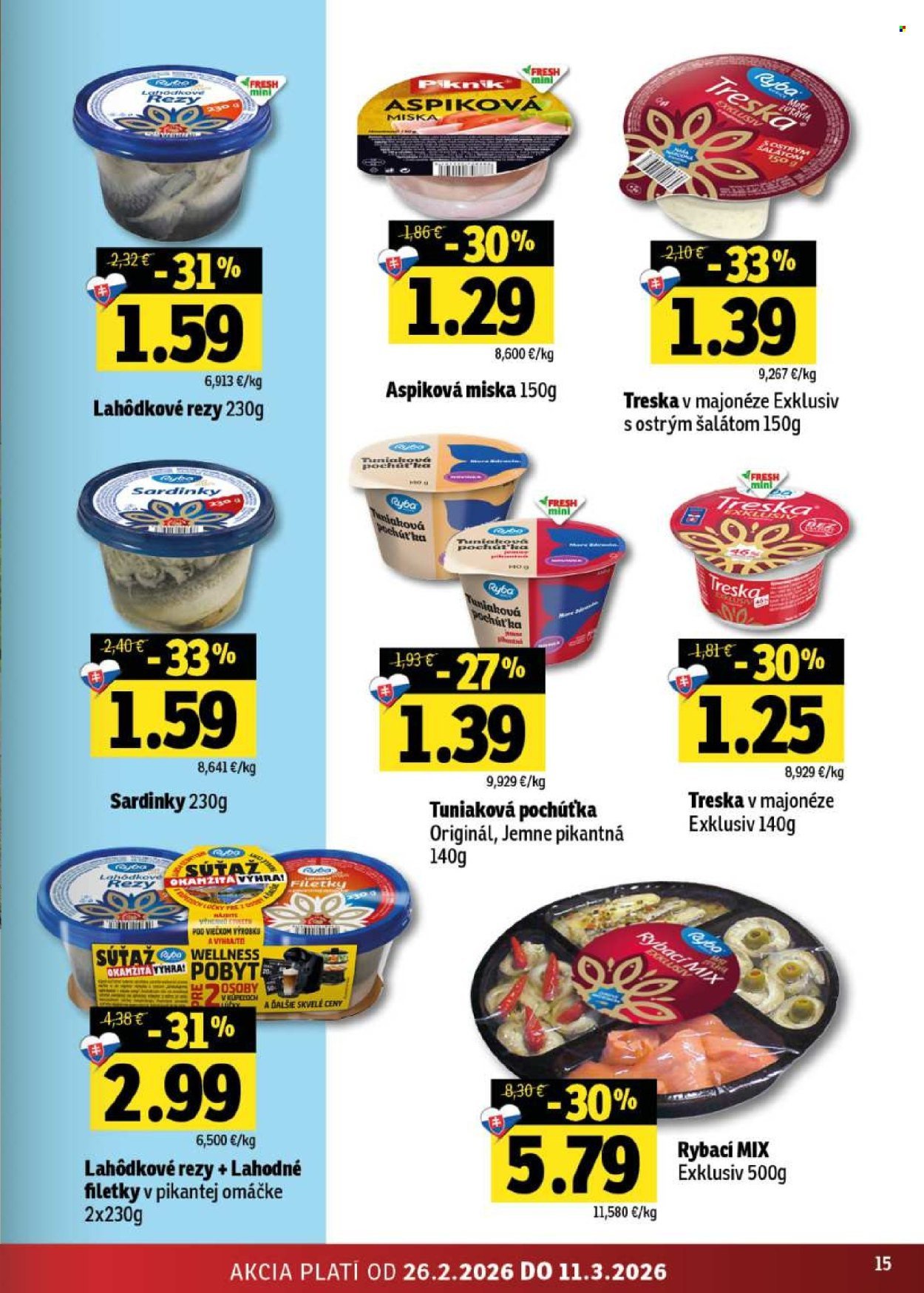 FRESH leták - Stredné a západné Slovensko (2026-02-26 - 2026-03-11) | 15