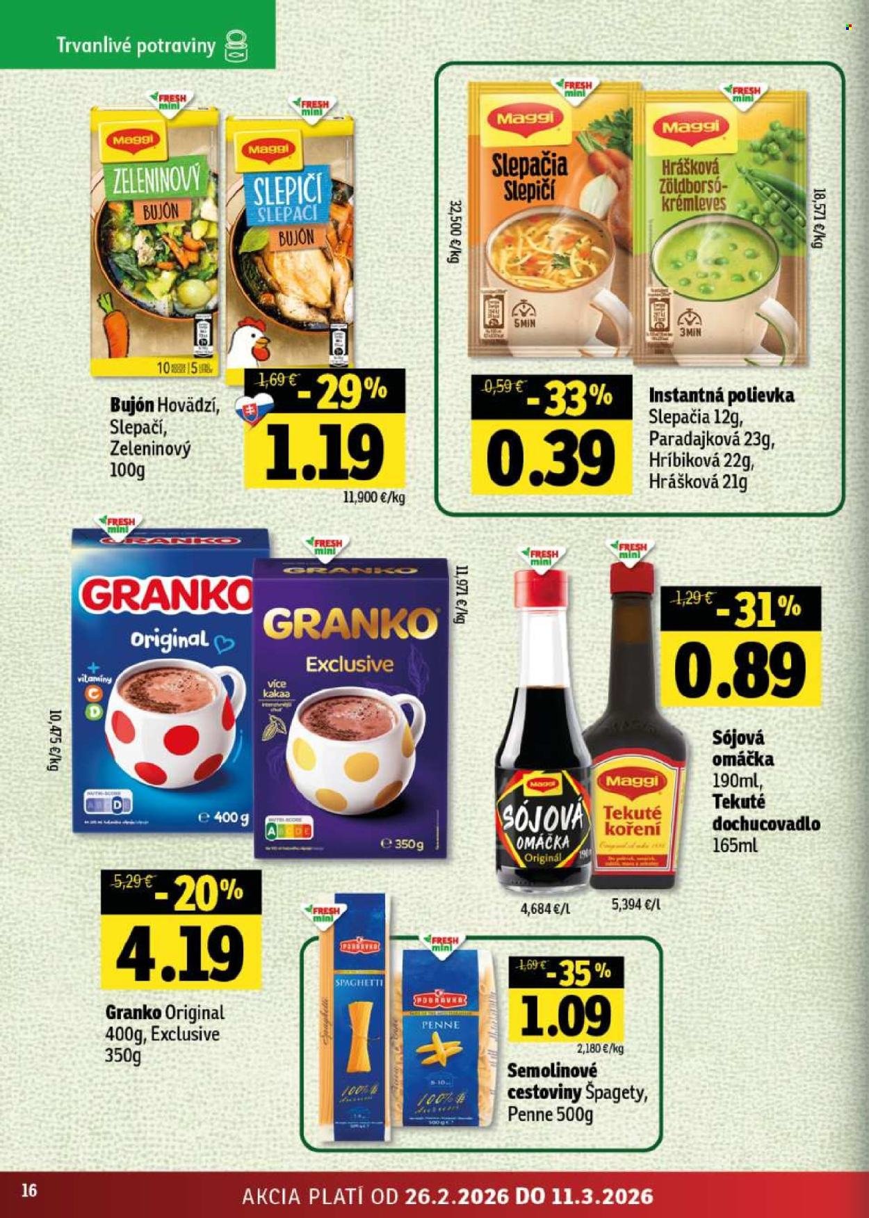 FRESH leták - Stredné a západné Slovensko (2026-02-26 - 2026-03-11) | 16
