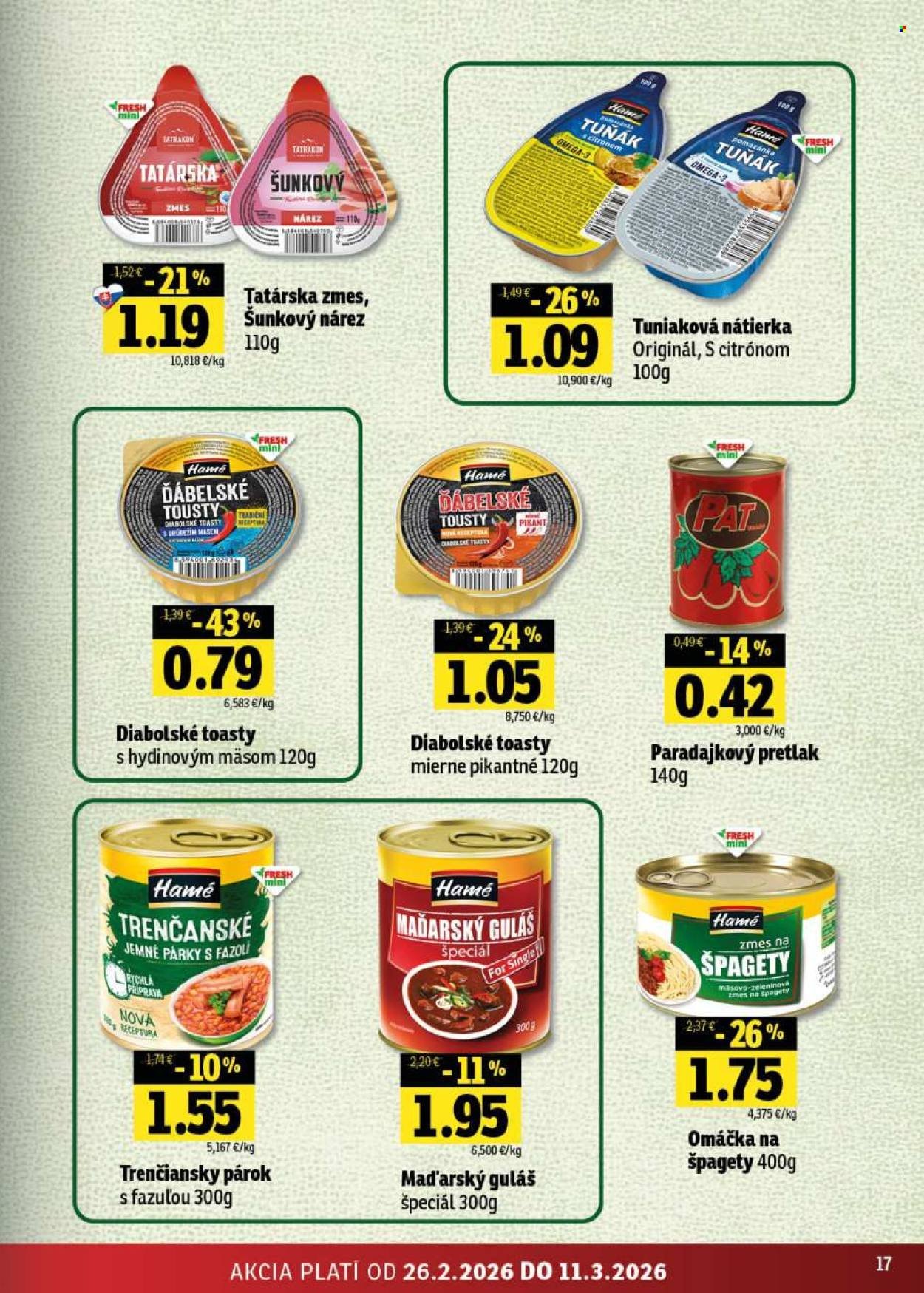 FRESH leták - Stredné a západné Slovensko (2026-02-26 - 2026-03-11) | 17
