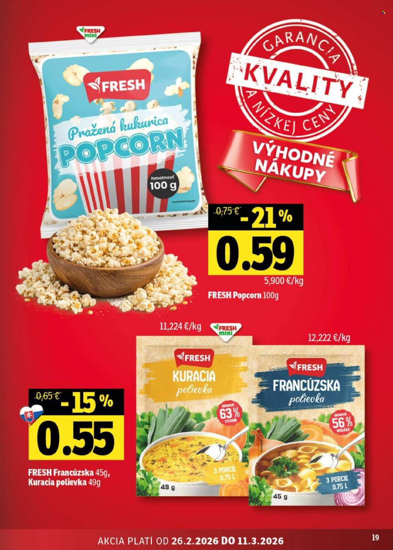 FRESH leták - Stredné a západné Slovensko (2026-02-26 - 2026-03-11) | 19