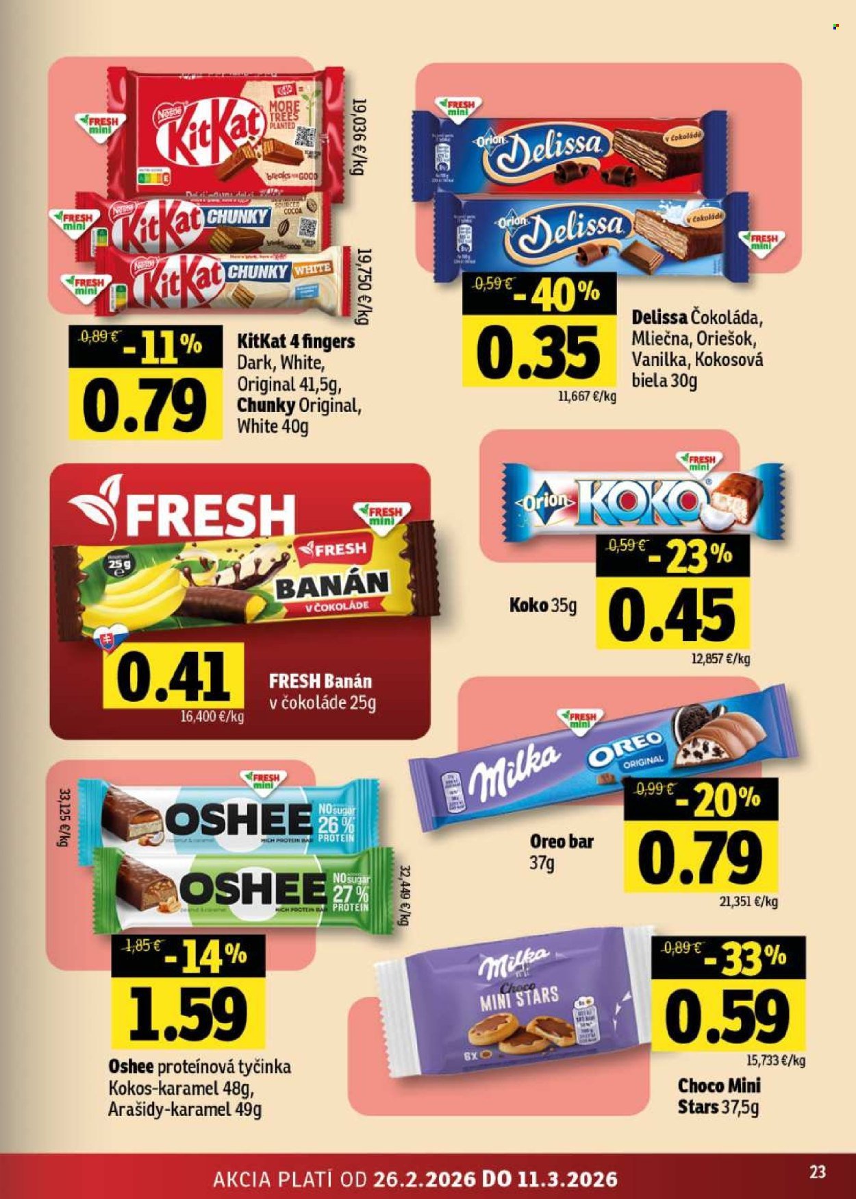 FRESH leták - Stredné a západné Slovensko (2026-02-26 - 2026-03-11) | 23