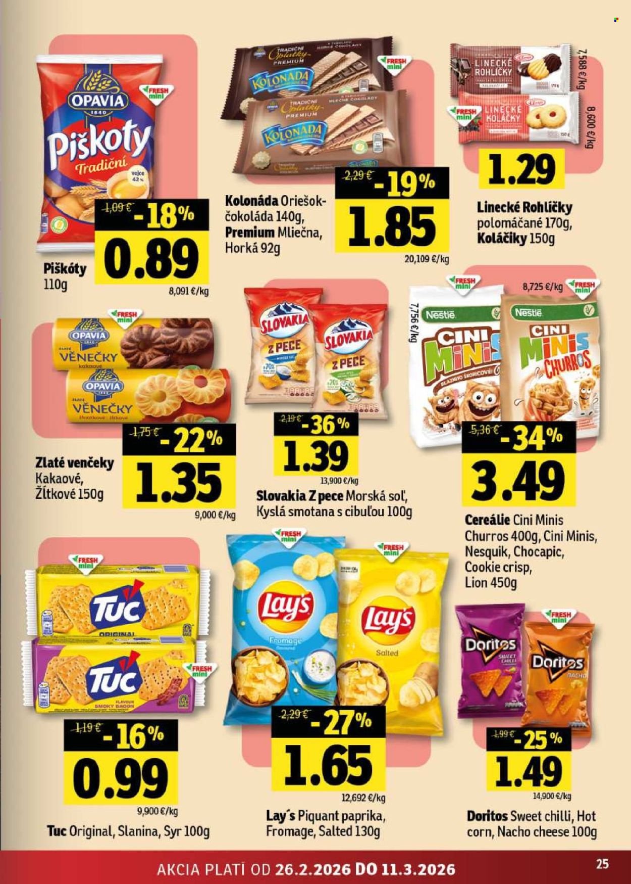 FRESH leták - Stredné a západné Slovensko (2026-02-26 - 2026-03-11) | 25
