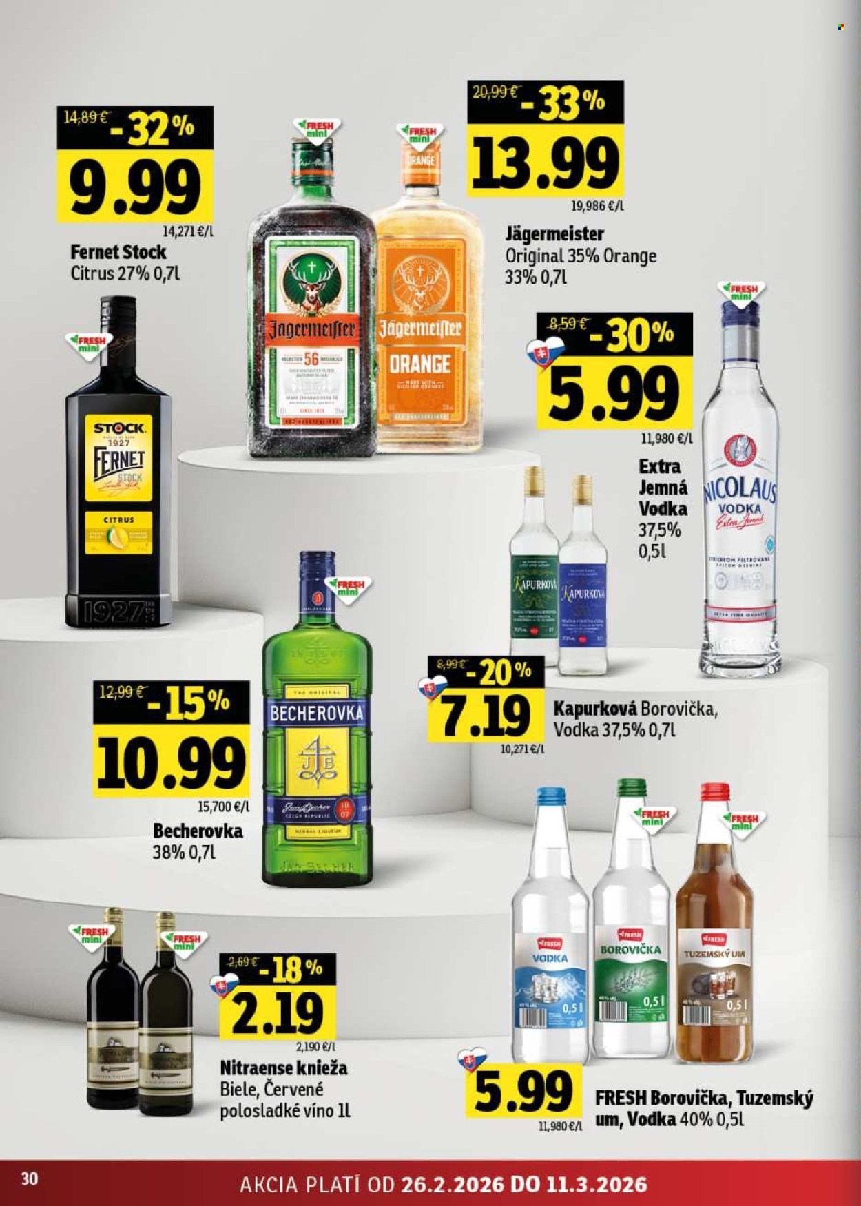 FRESH leták - Stredné a západné Slovensko (2026-02-26 - 2026-03-11) | 30