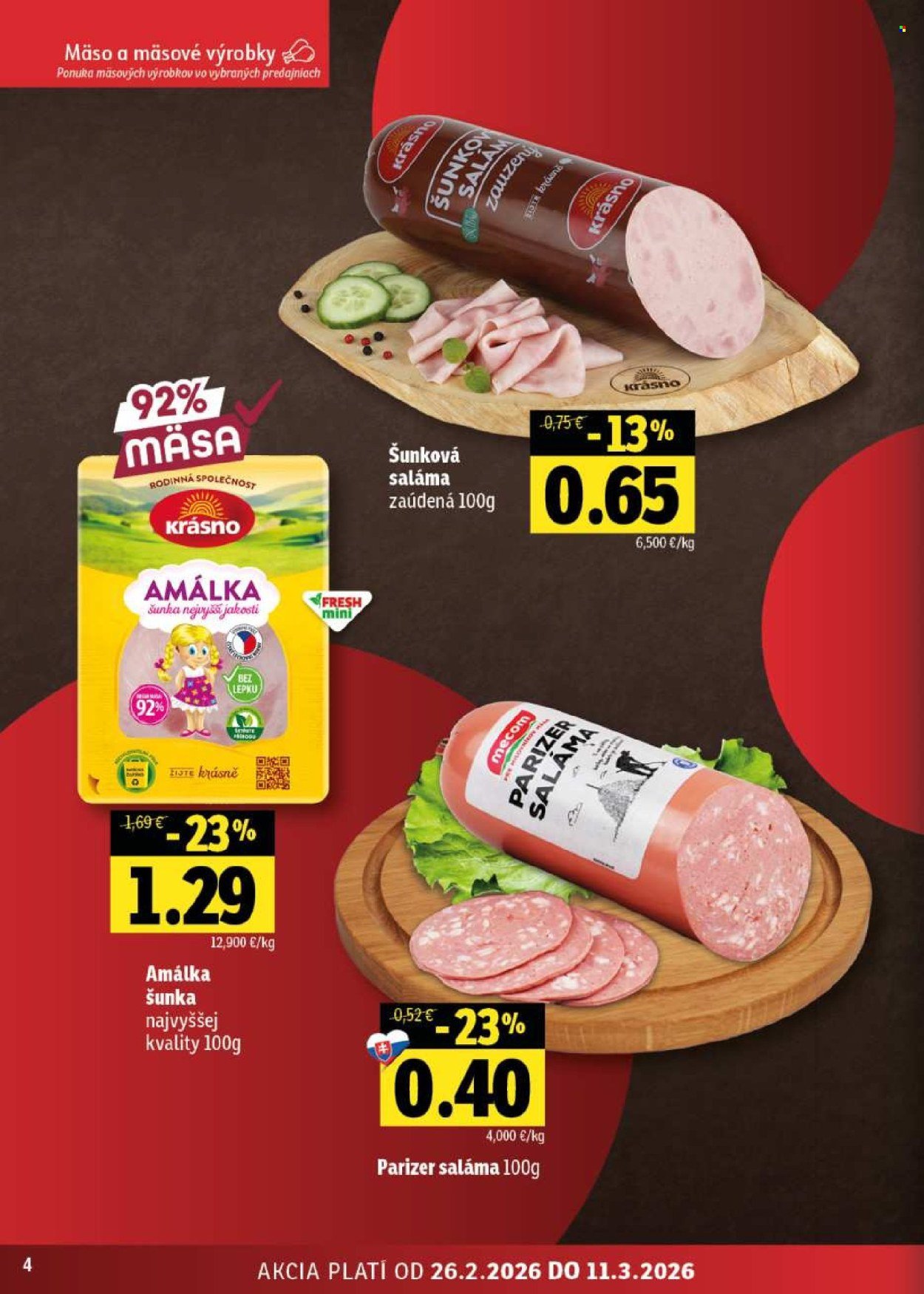 FRESH leták - Stredné a západné Slovensko (2026-02-26 - 2026-03-11) | 4