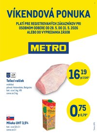 METRO leták - Víkendová ponuka