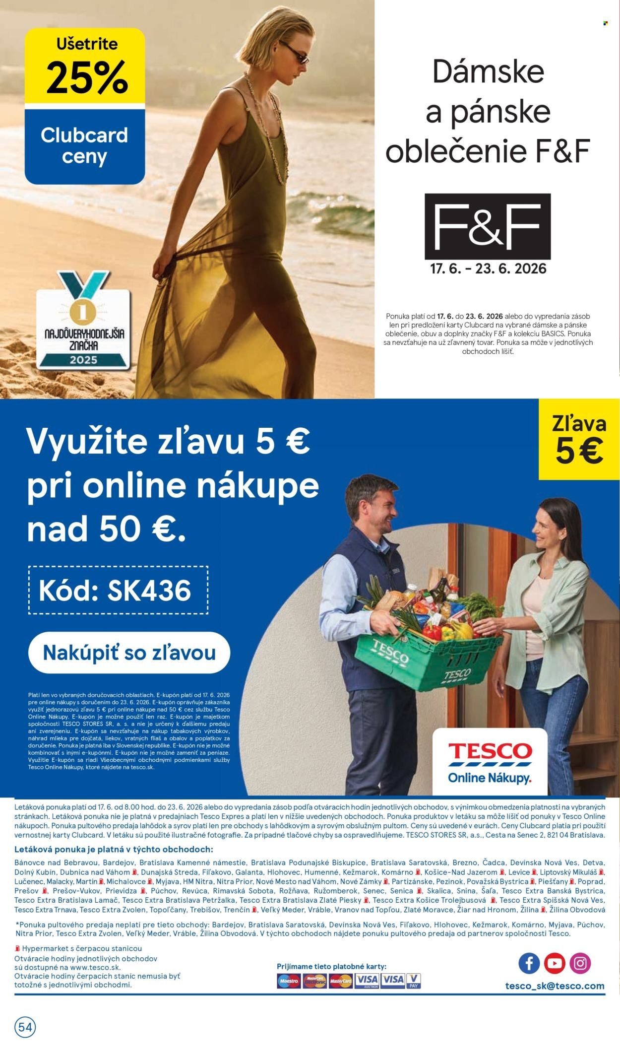 TESCO leták - Od stredy 17.6.2026
