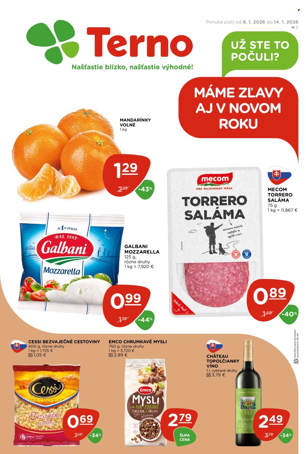 TERNO leták - Od štvrtka 8.1.2026 (2026-01-08 - 2026-01-14) | 1