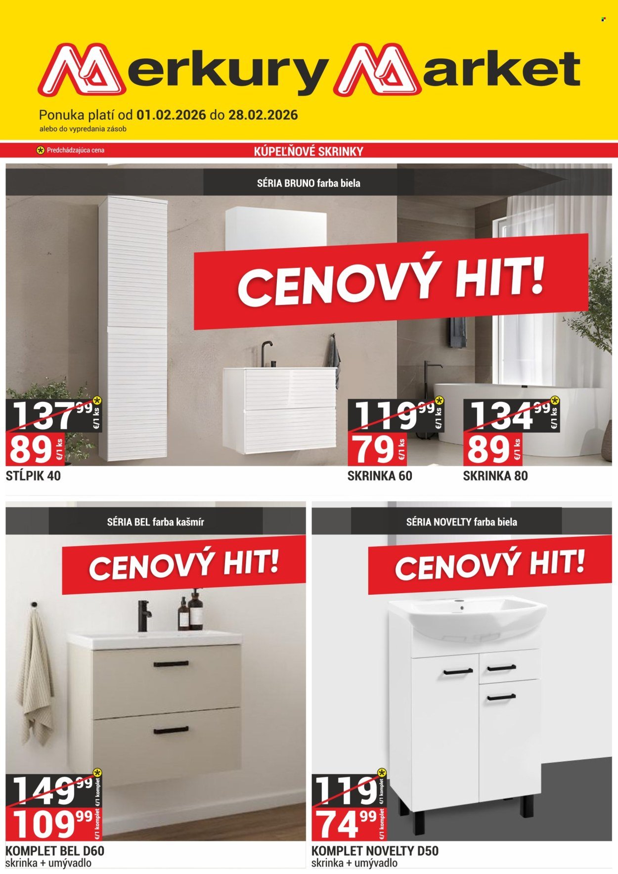 MERKURY MARKET leták - CENOVÝ HIT! (2026-02-01 - 2026-02-28) | 1