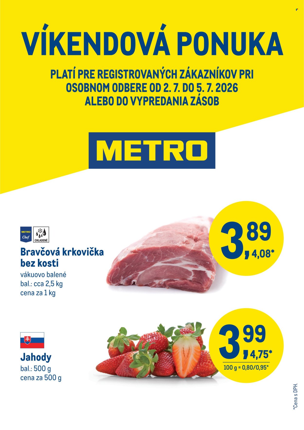 METRO leták - Víkendová ponuka
