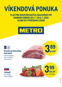 METRO leták - Víkendová ponuka