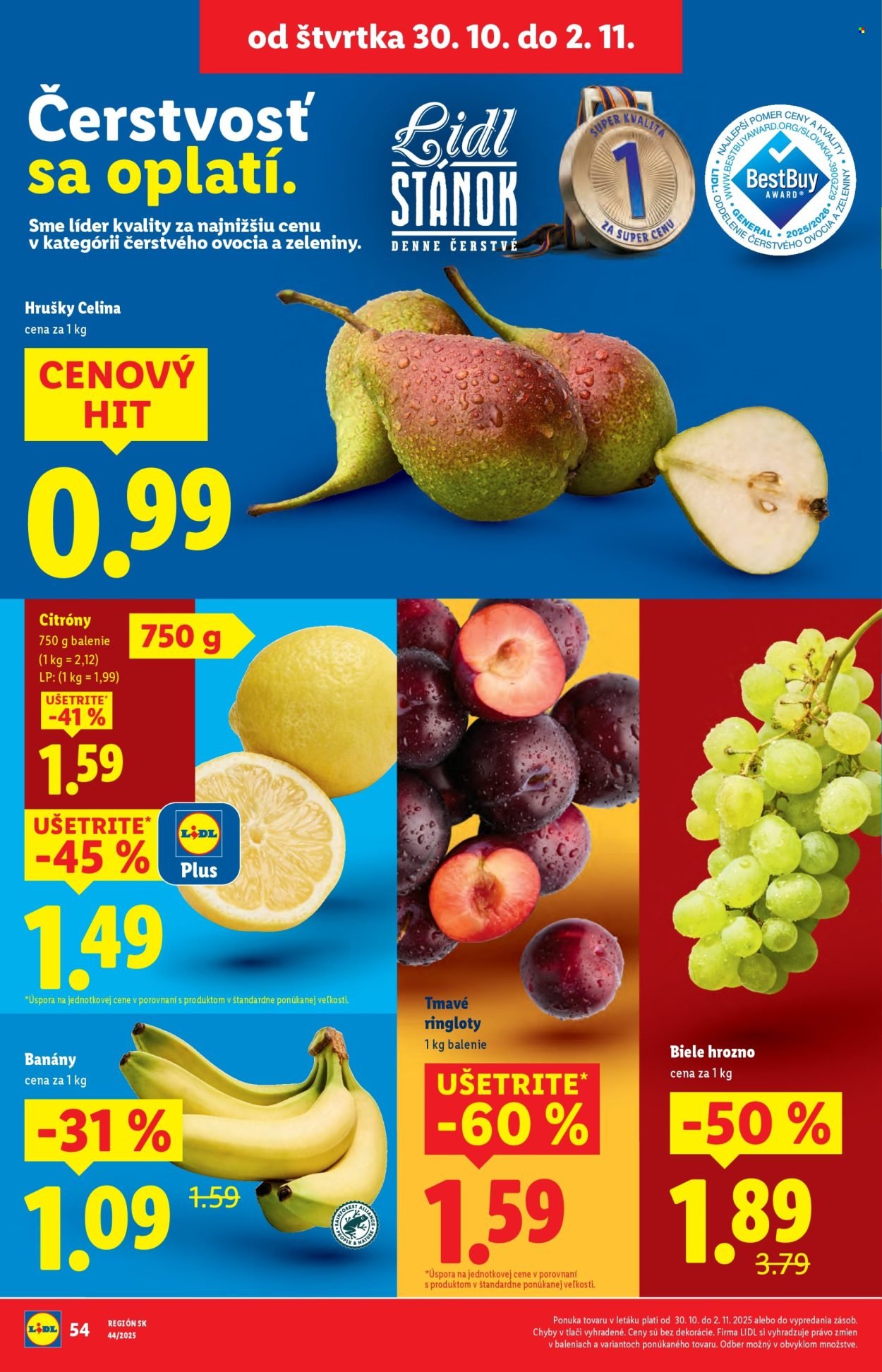 LIDL leták - Od štvrtka 30.10.2025 (2025-10-30 - 2025-11-02) | 16