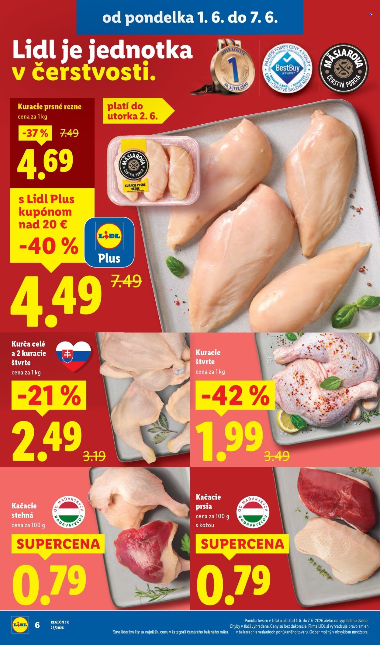 LIDL leták - Od pondelka 1.6.2026