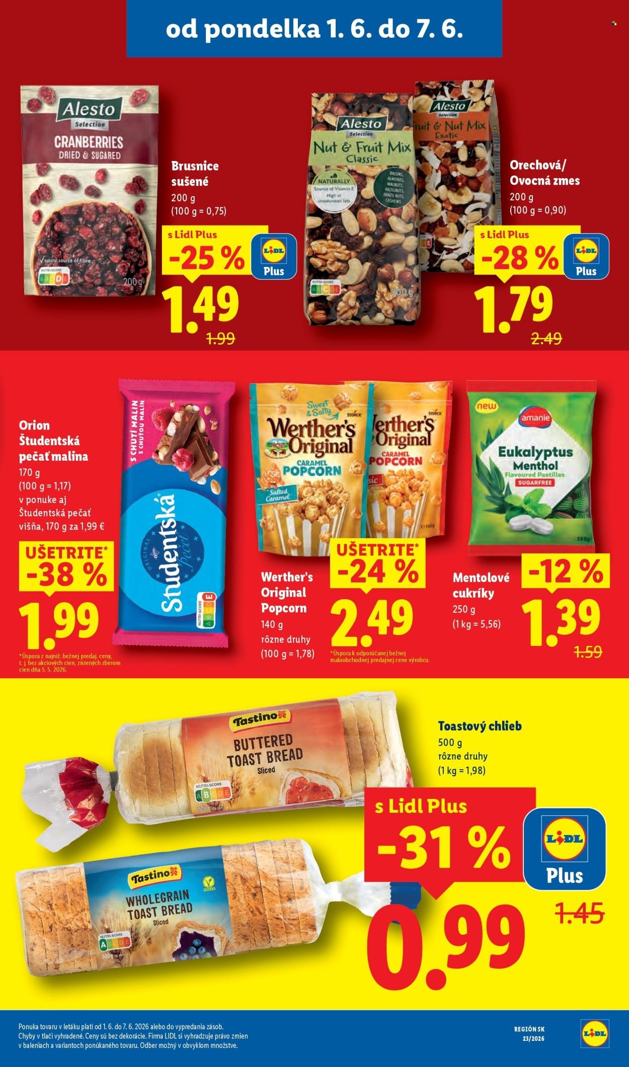 LIDL leták - Od pondelka 1.6.2026