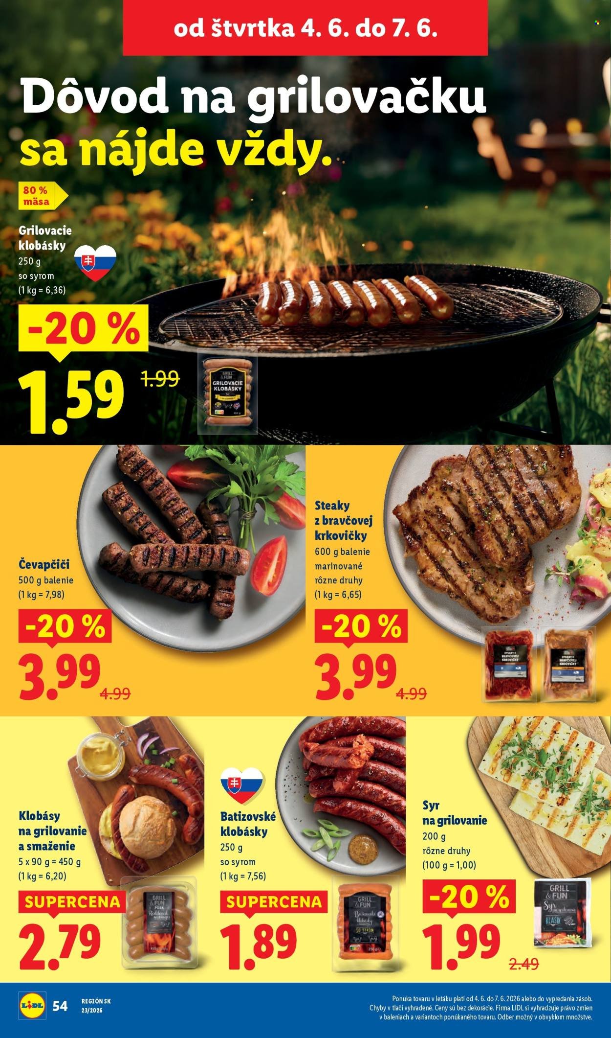 LIDL leták - Od pondelka 1.6.2026