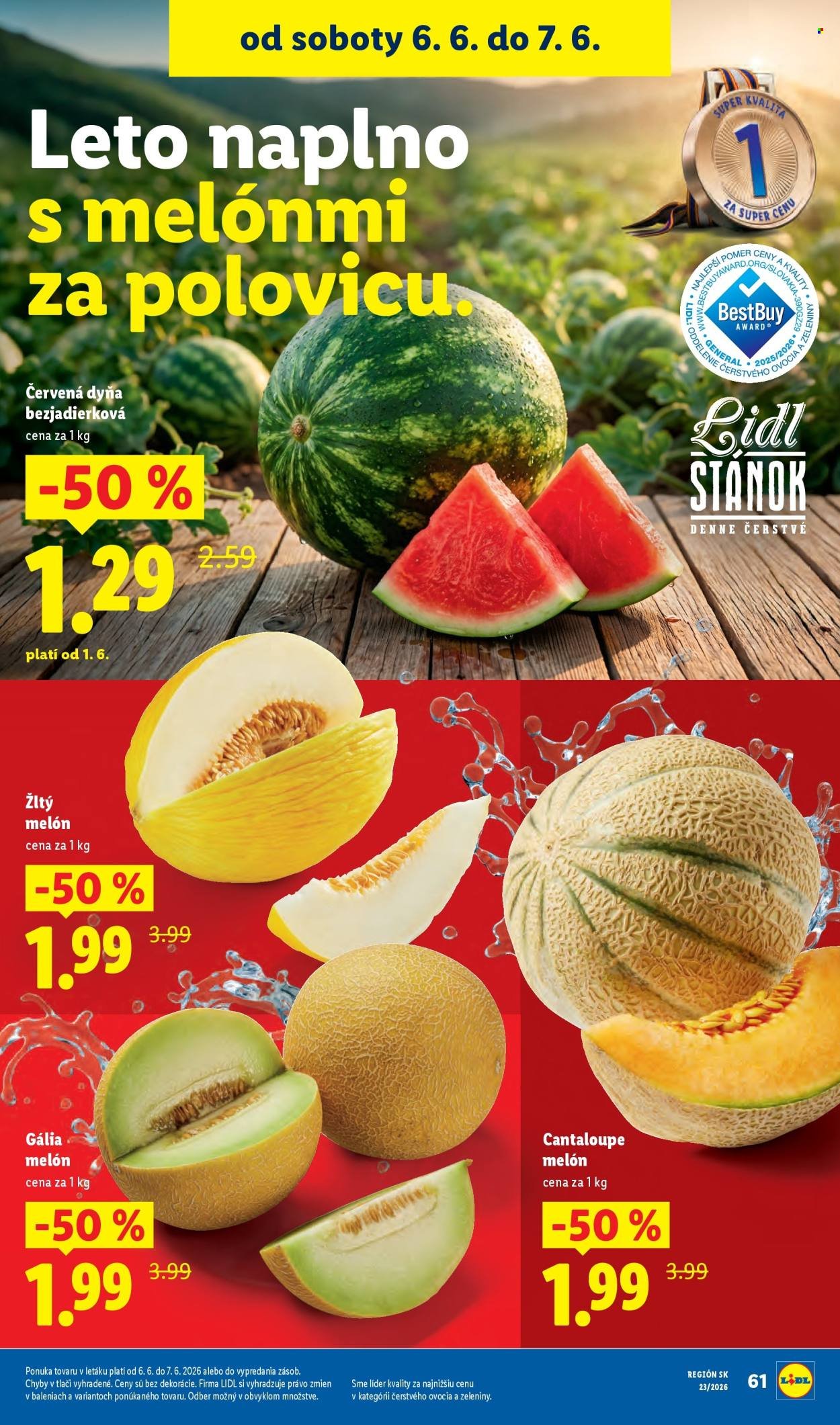 LIDL leták - Od pondelka 1.6.2026