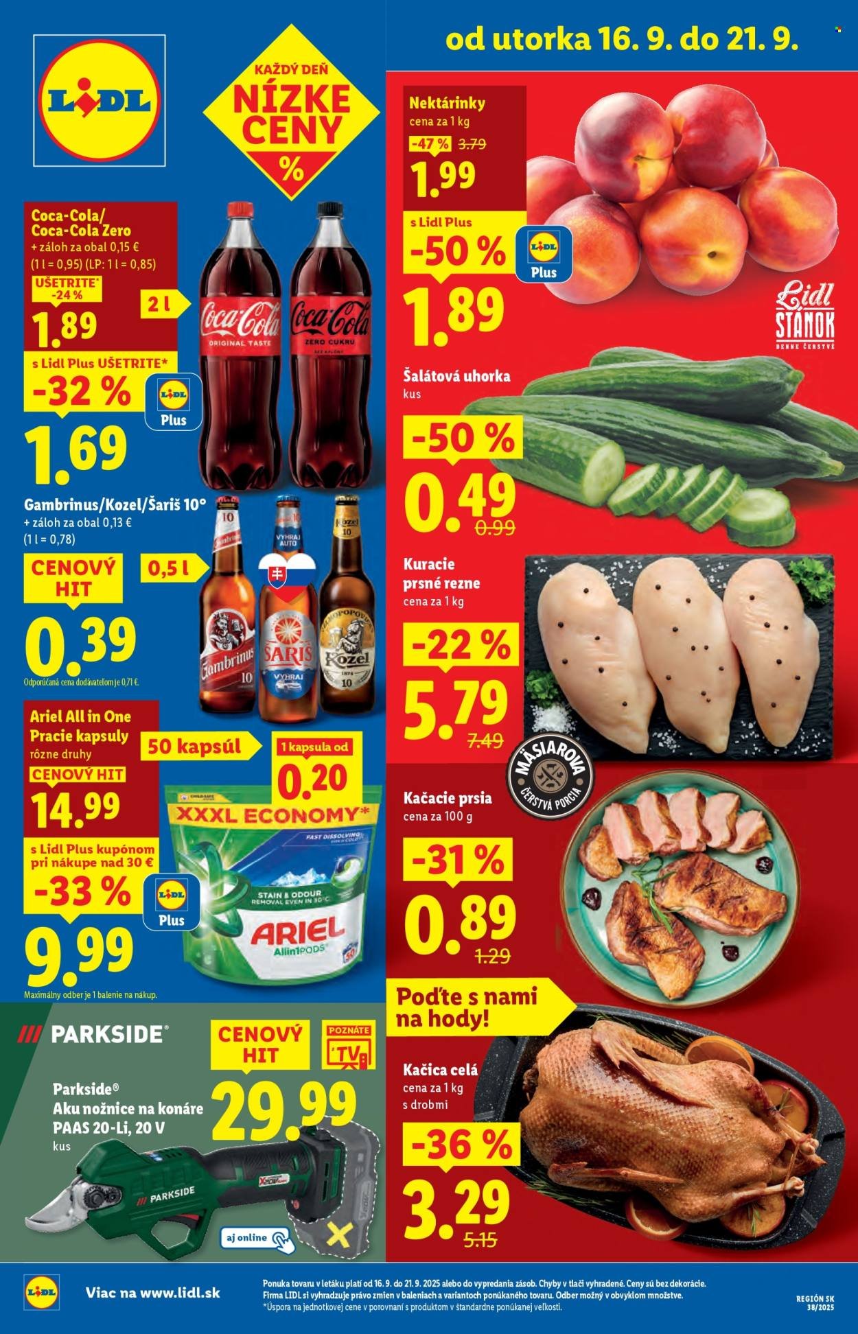 LIDL leták - Od utorka 16.9.2025 (2025-09-16 - 2025-09-21) | 1