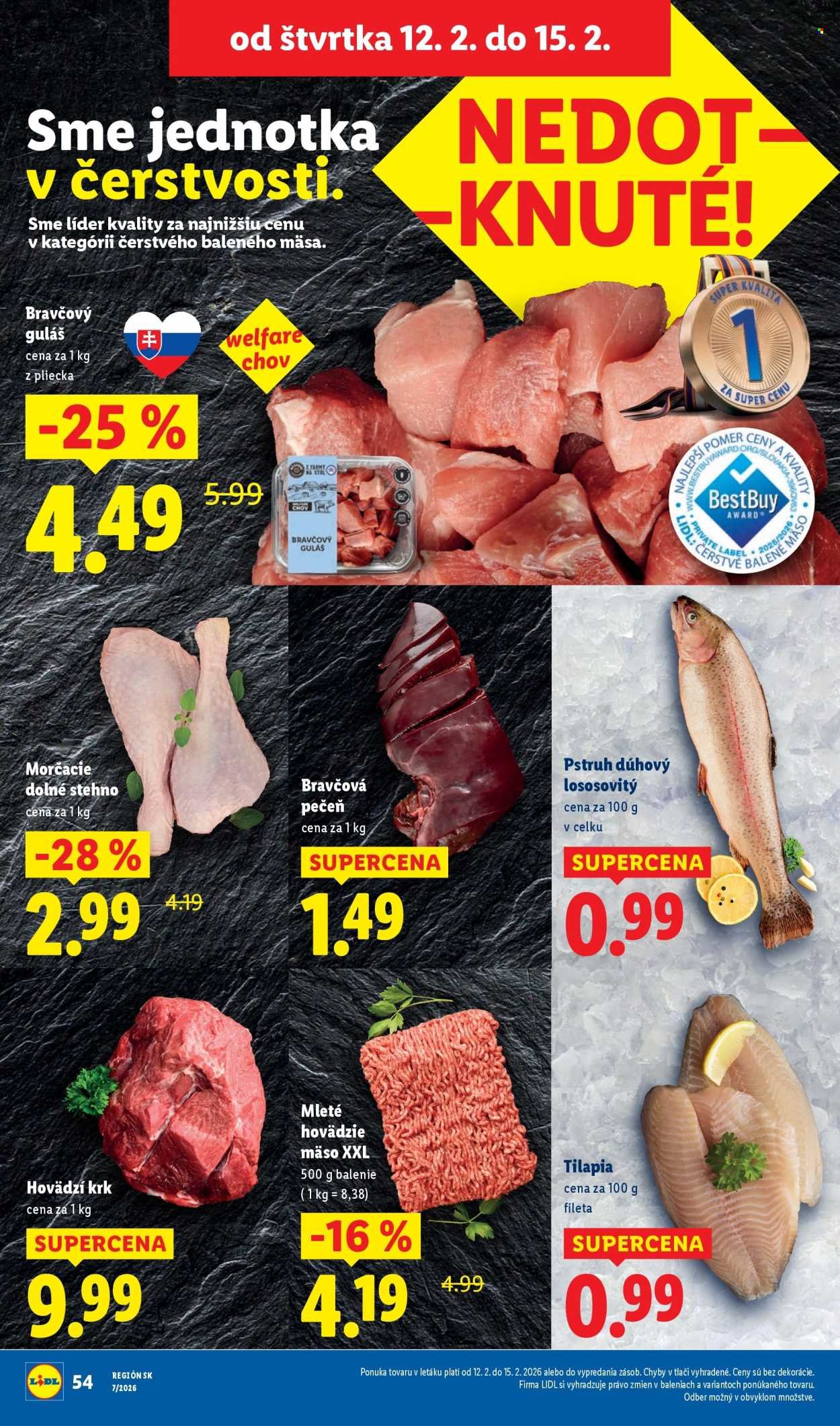 LIDL leták - Od štvrtka 12.2.2026 (2026-02-12 - 2026-02-15) | 12