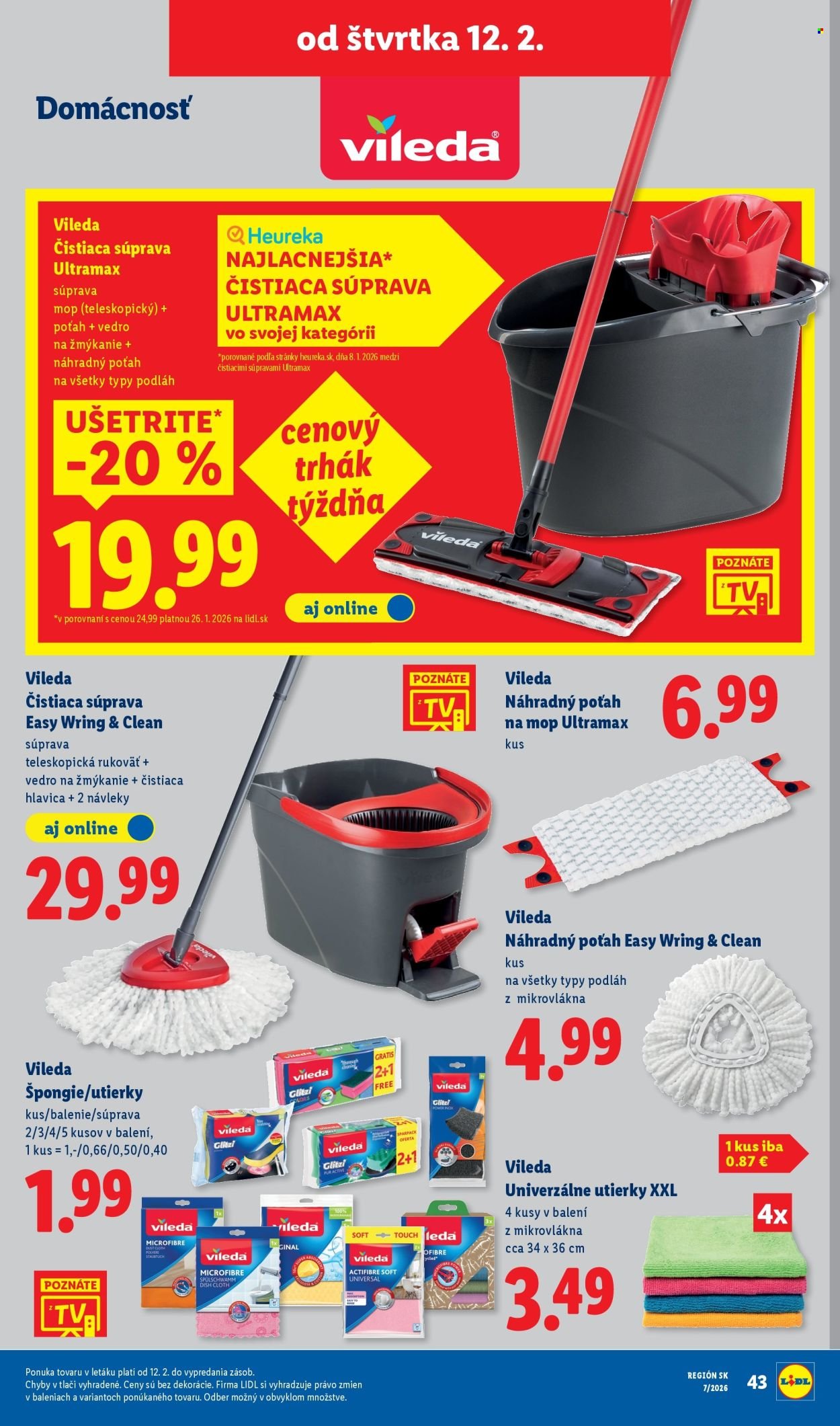 LIDL leták - Od štvrtka 12.2.2026 (2026-02-12 - 2026-02-15) | 43