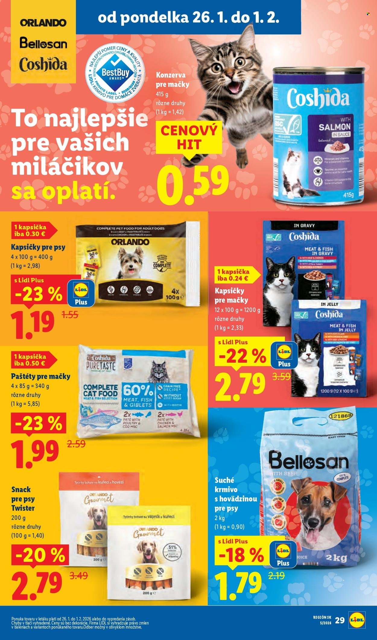 LIDL leták - Od štvrtka 29.1.2026 (2026-01-29 - 2026-02-01) | 71