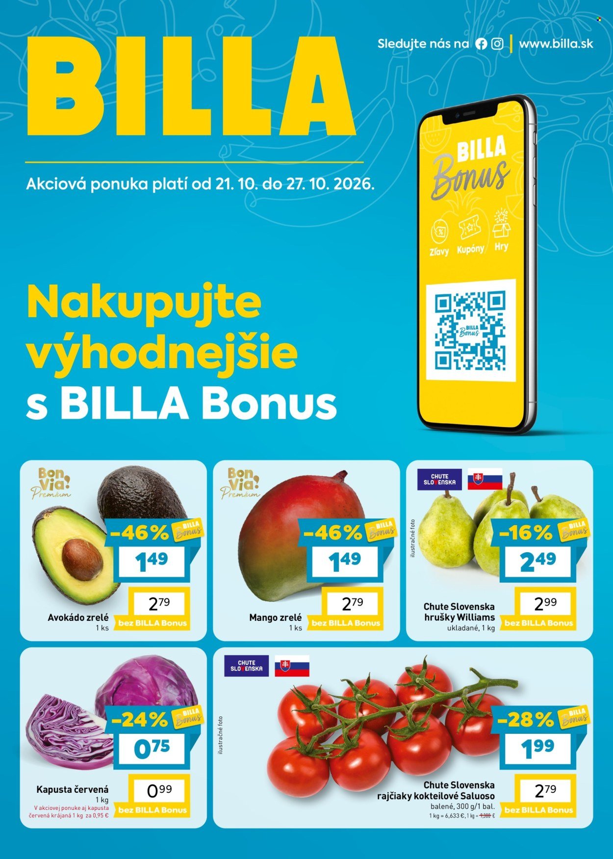 BILLA leták - Bonus leták