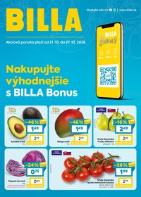 BILLA leták - Bonus leták