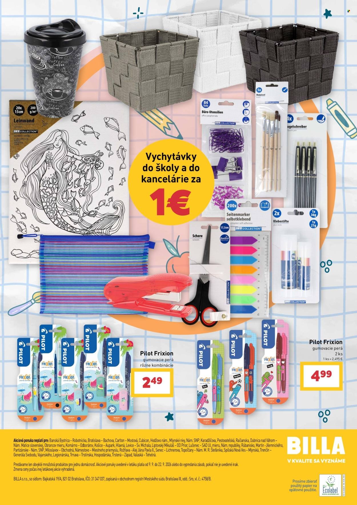 BILLA leták - Back to school