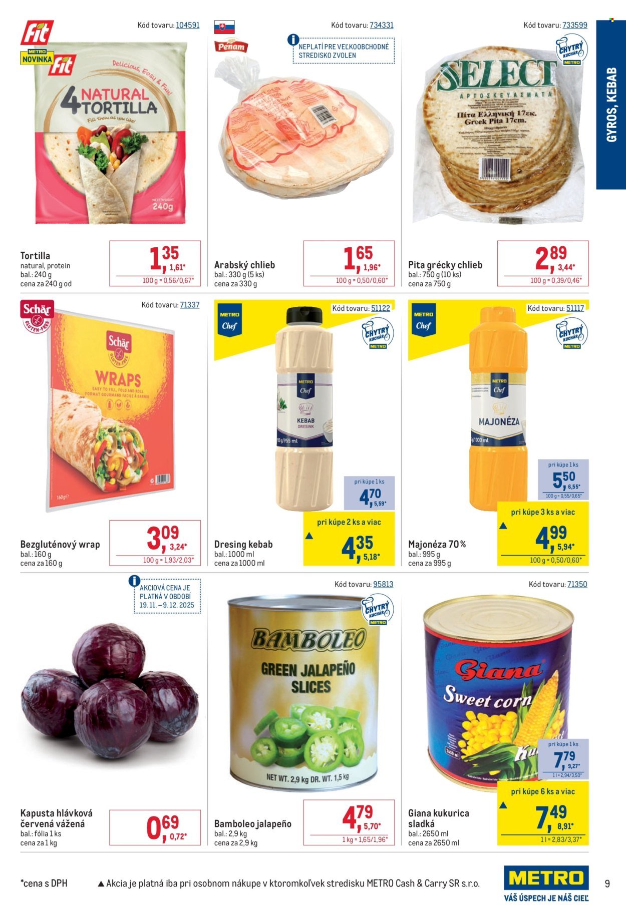 METRO leták - Fast Food (2025-11-19 - 2025-12-31) | 9