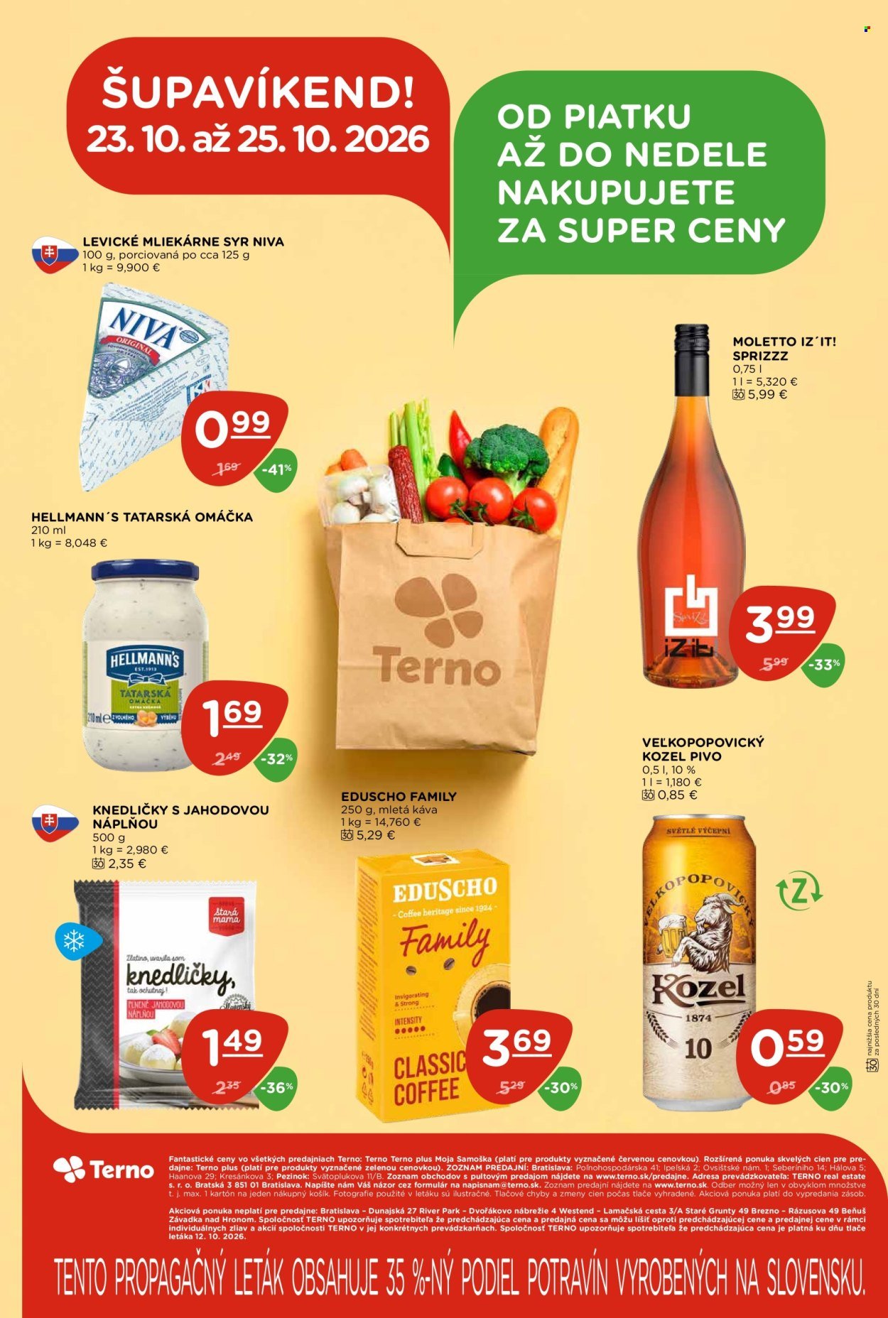 TERNO leták - Od štvrtka 22.10.2026
