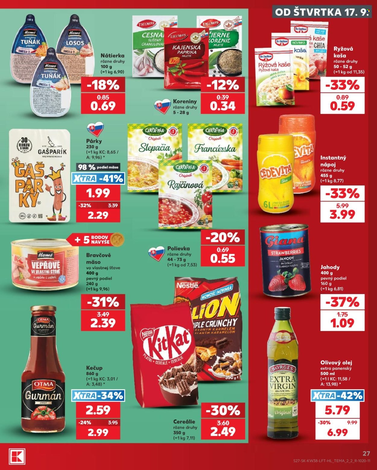KAUFLAND leták - Od štvrtka 17.9.2026