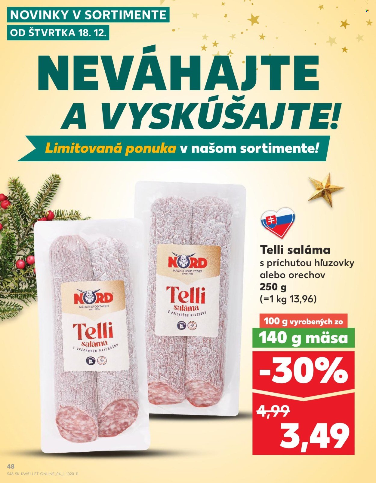 KAUFLAND leták - Od štvrtka 18.12.2025 (2025-12-18 - 2025-12-24) | 48