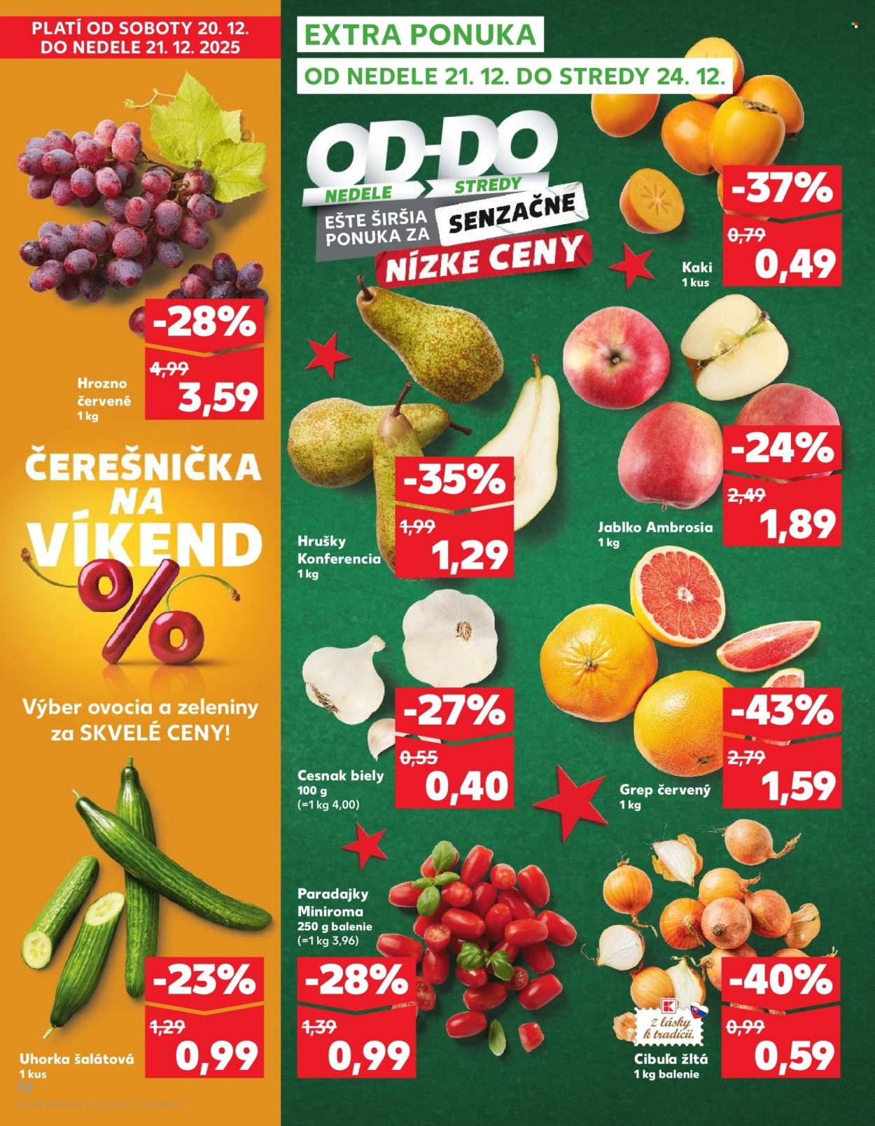 KAUFLAND leták - Od štvrtka 18.12.2025 (2025-12-18 - 2025-12-24) | 72