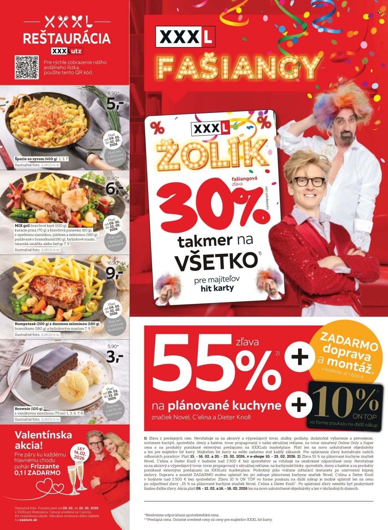 XXXLUTZ leták - Zľava 30 % takmer na všetko (2026-02-09 - 2026-02-22) | 2