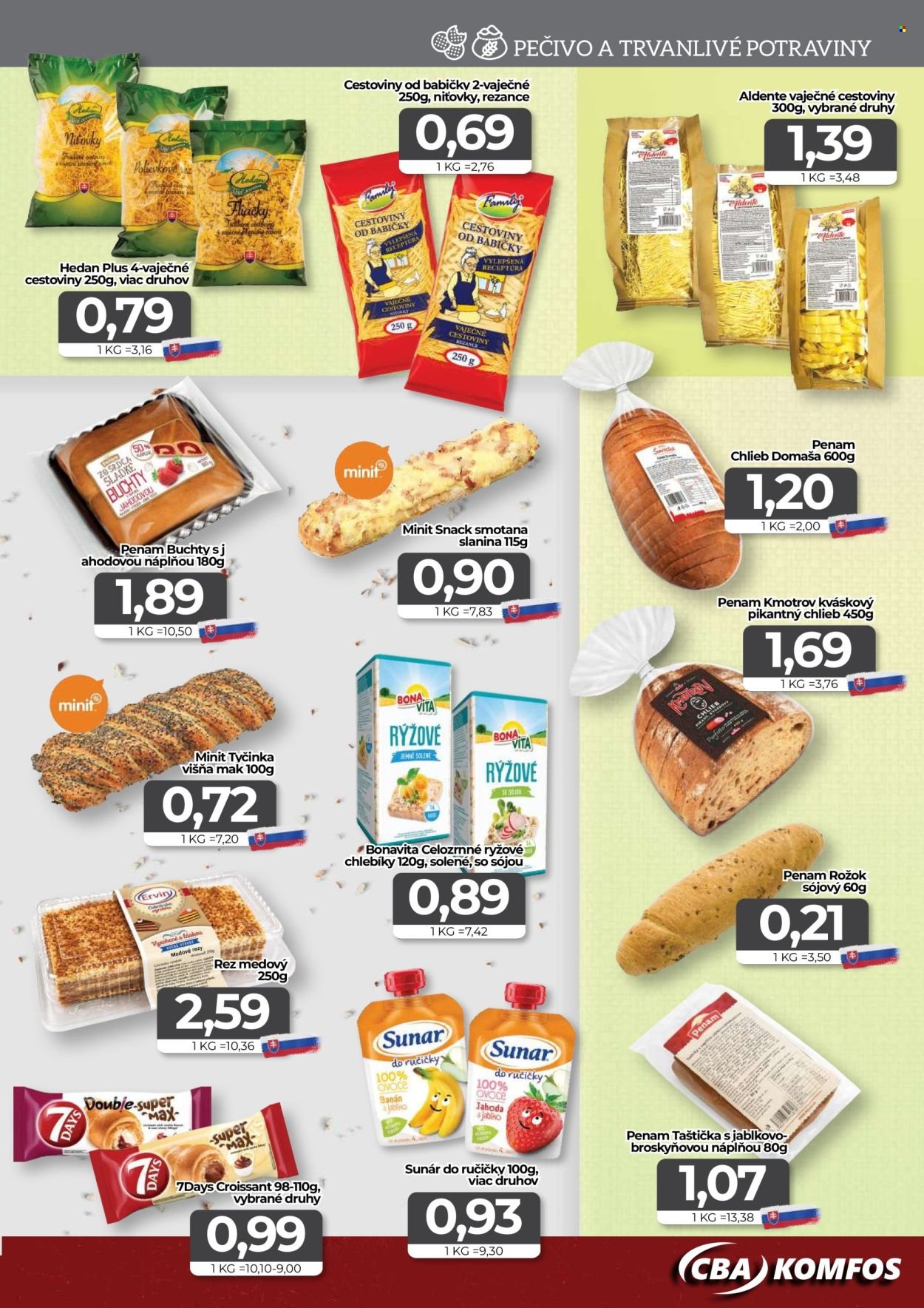 CBA KOMFOS leták - Výhodná ponuka - opäť lacnejšie