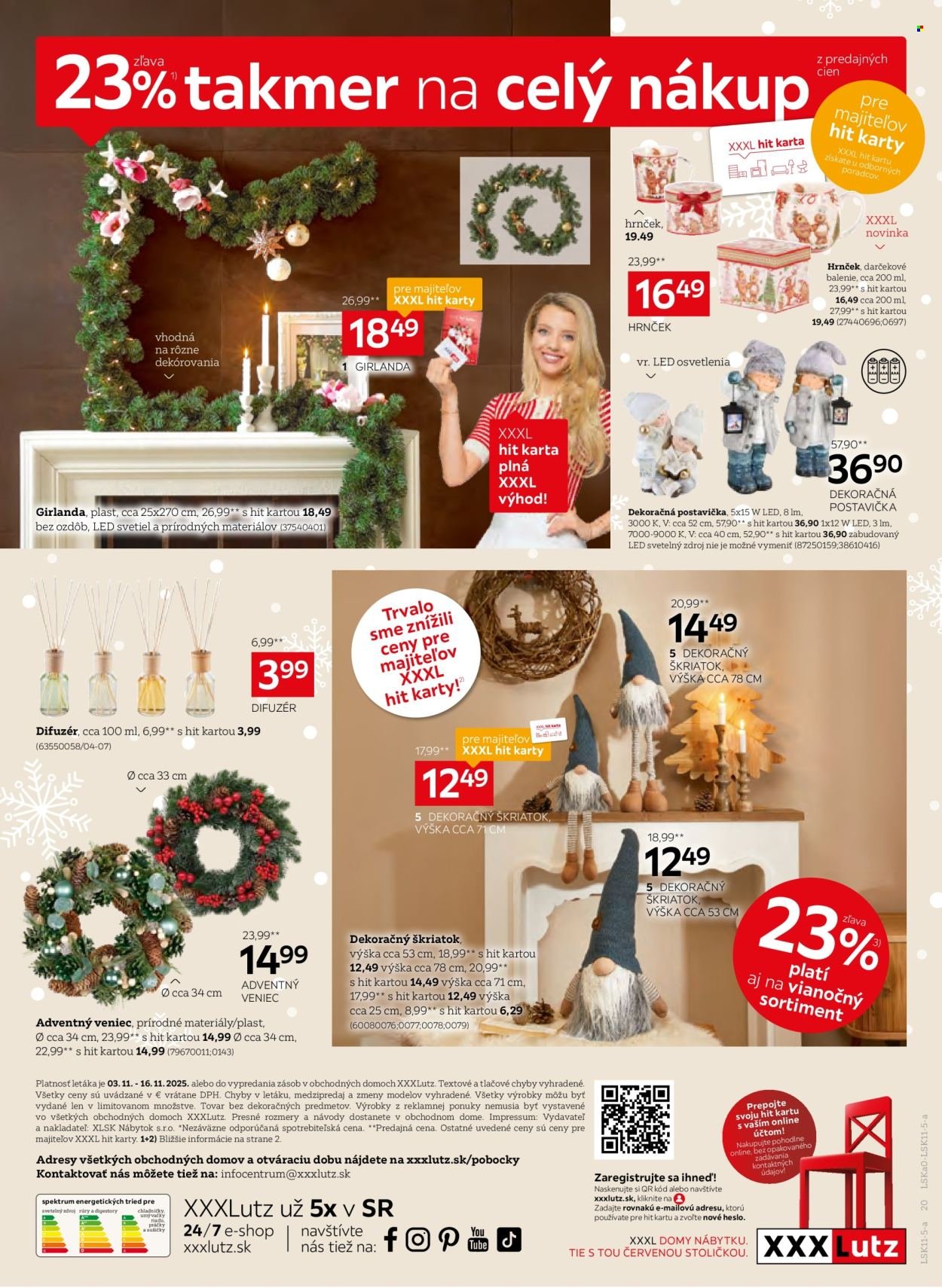 XXXLUTZ leták - Zľava 23 % na takmer celý nakup (2025-11-03 - 2025-11-16) | 20