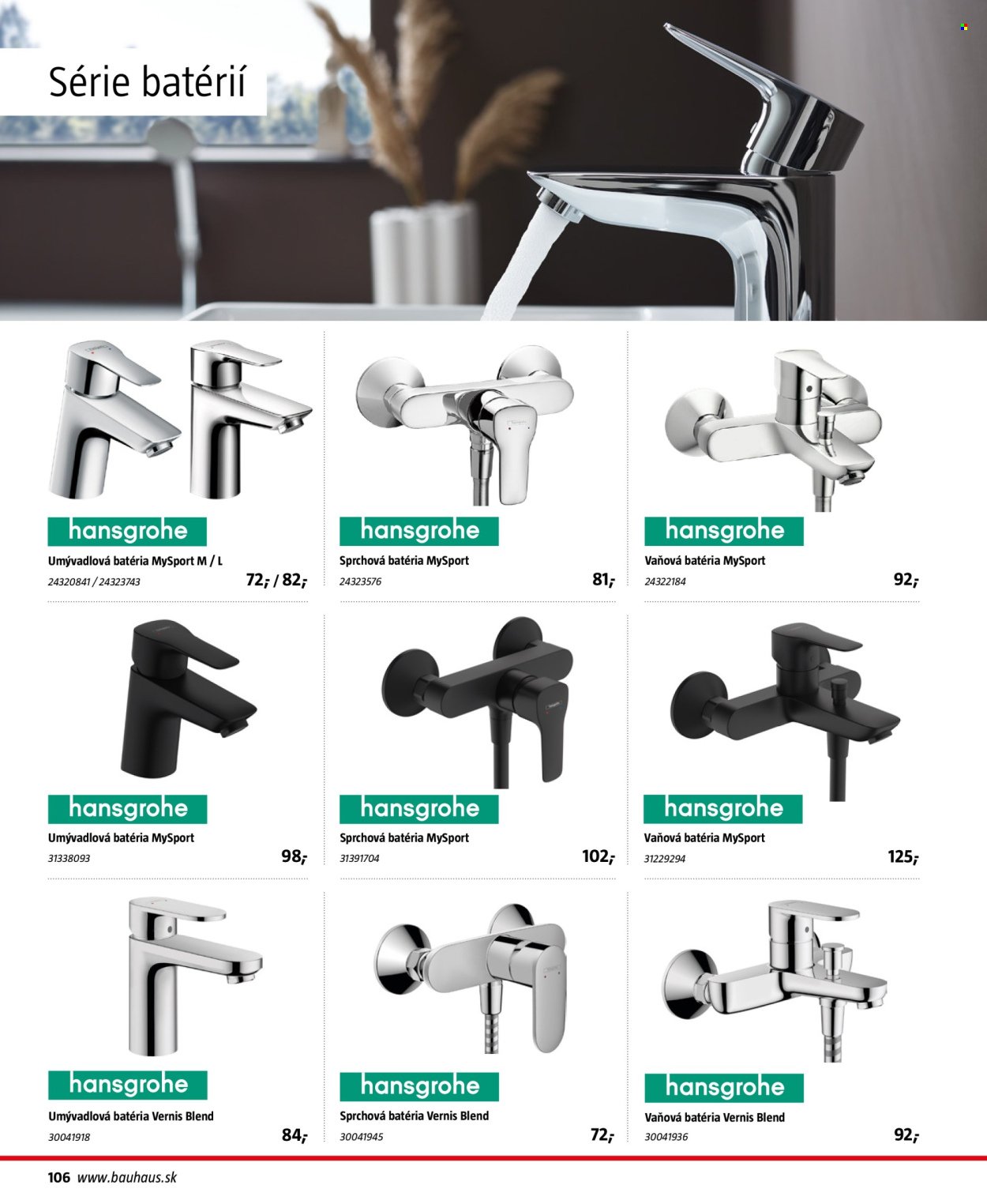 HORNBACH leták - Sanita (2025-10-30 - 2026-03-31) | 106